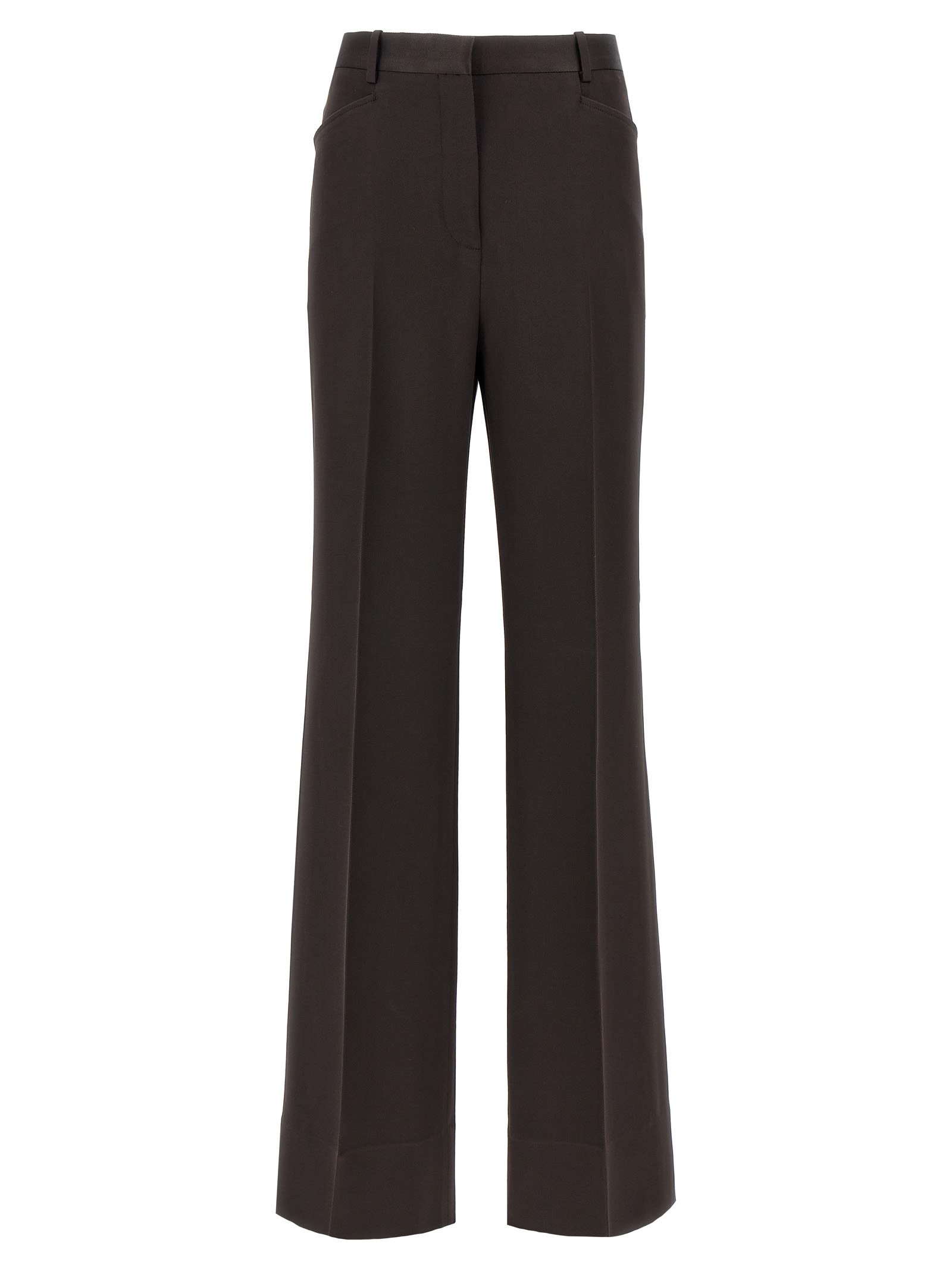 Shop Tom Ford Twill Pants In Brown