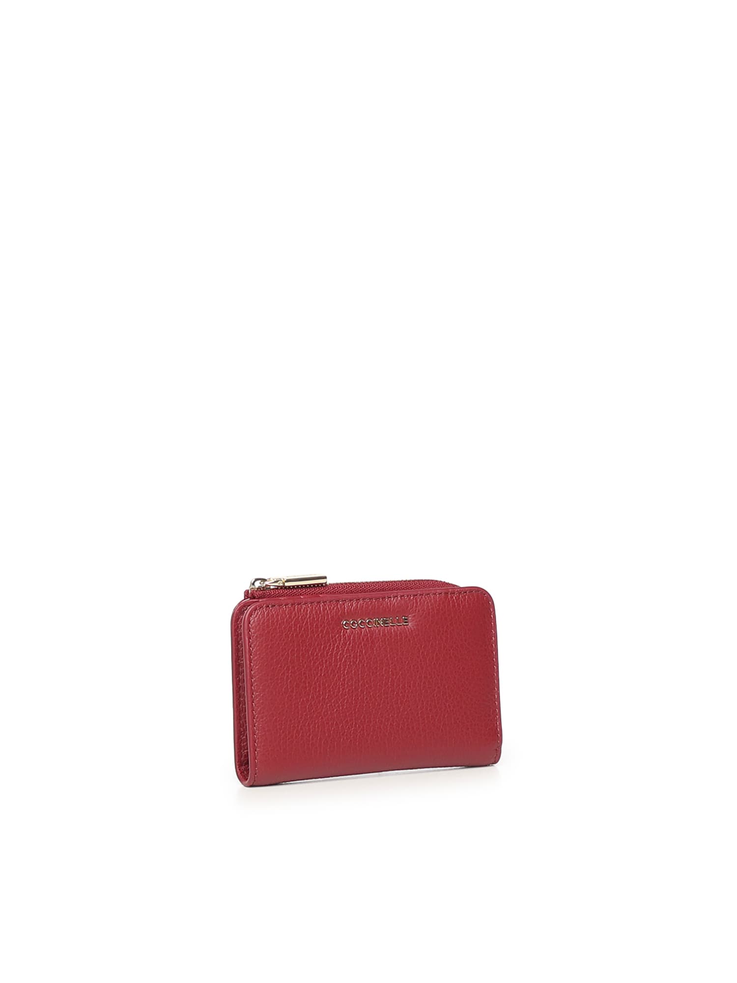 Coccinelle Soft Wallet With Zip In Red