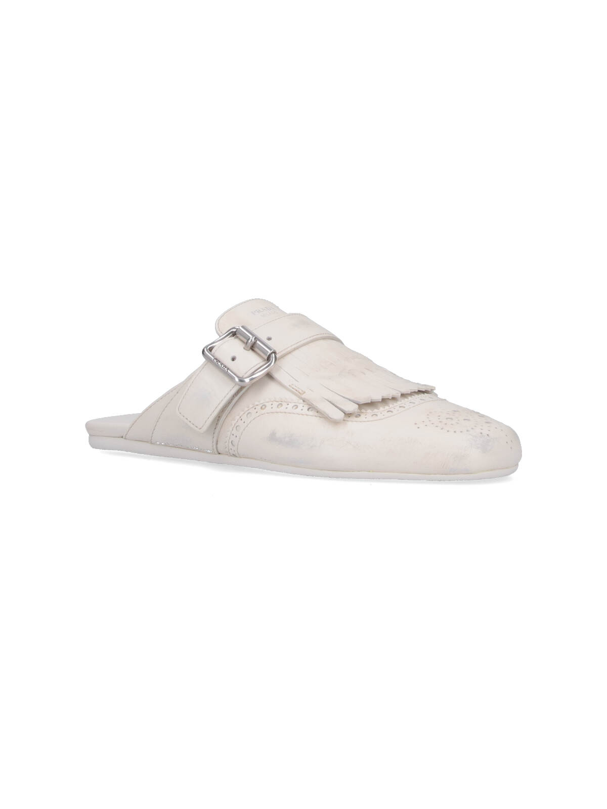Prada Shuffle Sabots In White