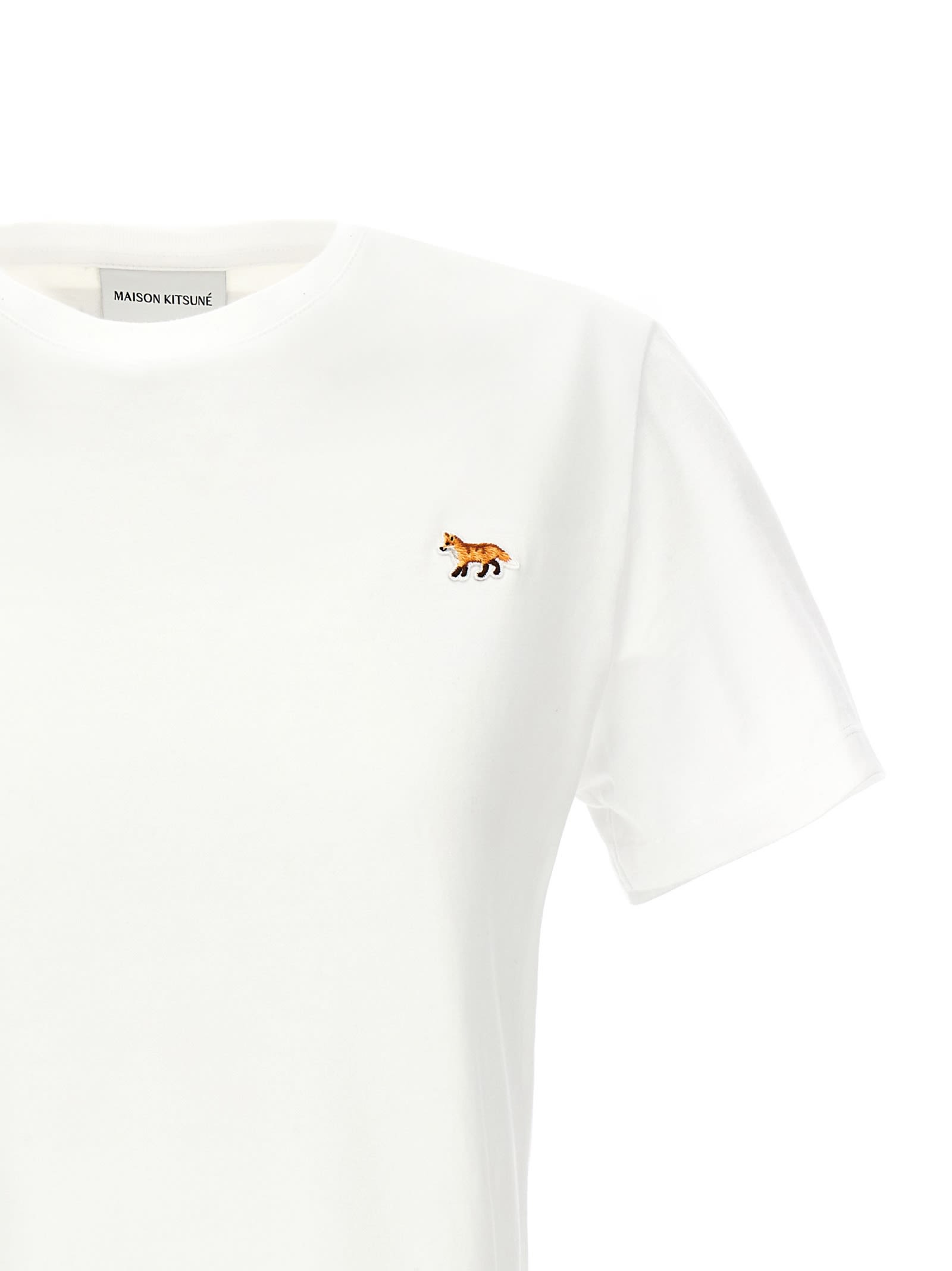 Shop Maison Kitsuné Baby Fox T-shirt In White