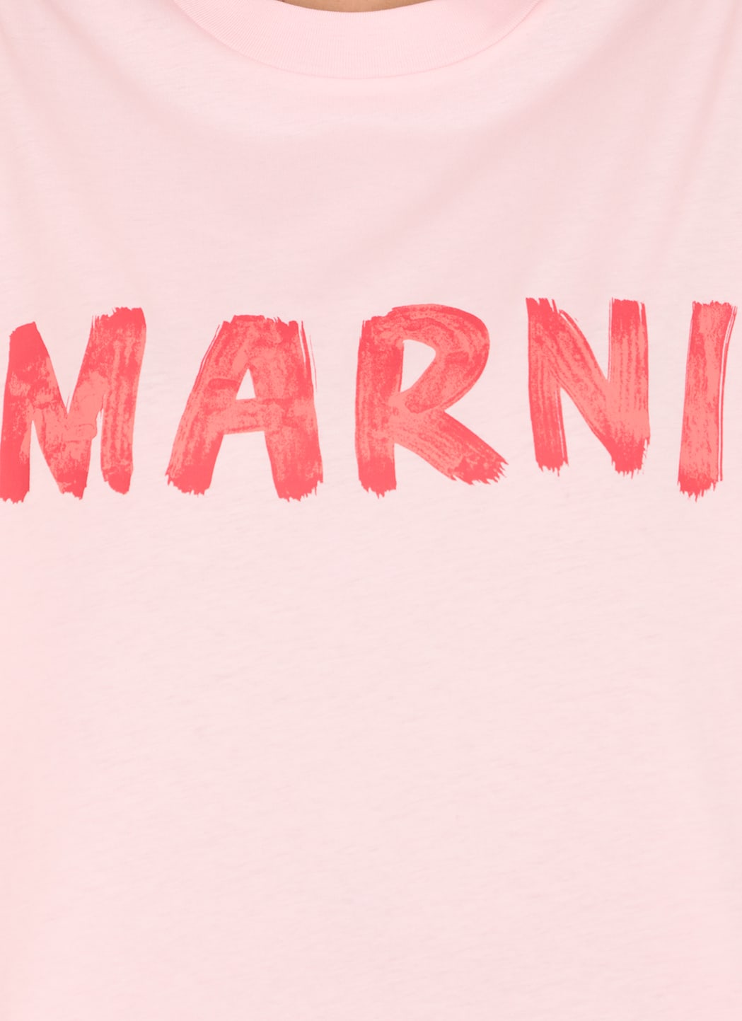 Shop Marni T-shirt With Logo In Pink