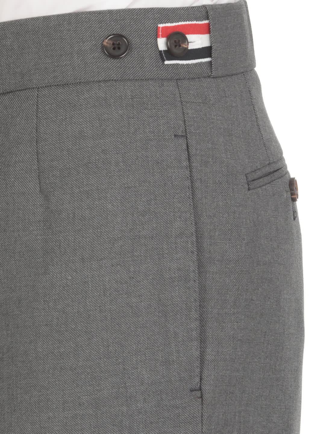 Shop Thom Browne 4-bars Trousers In Grey