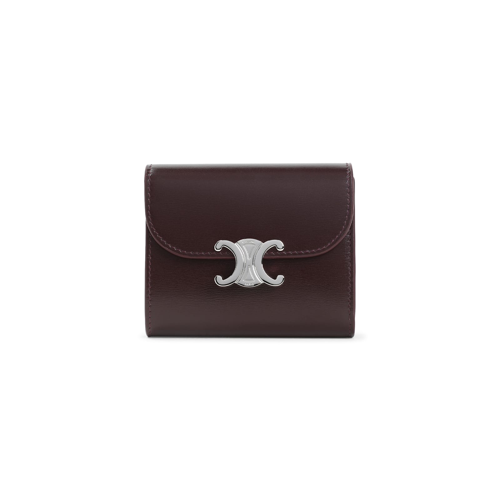 Celine Small Flap Wallet In Brown