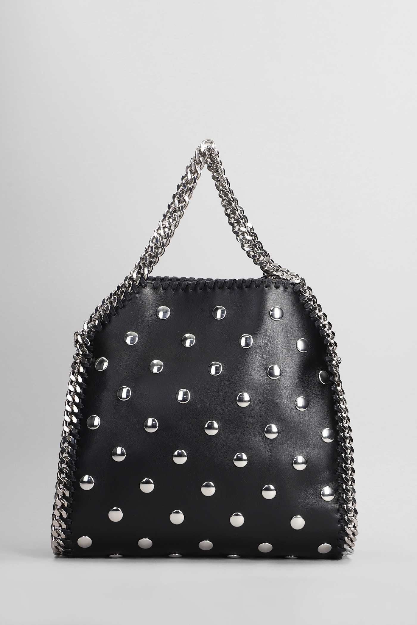 Shop Stella Mccartney Falabella Shoulder Bag In Black Polyester