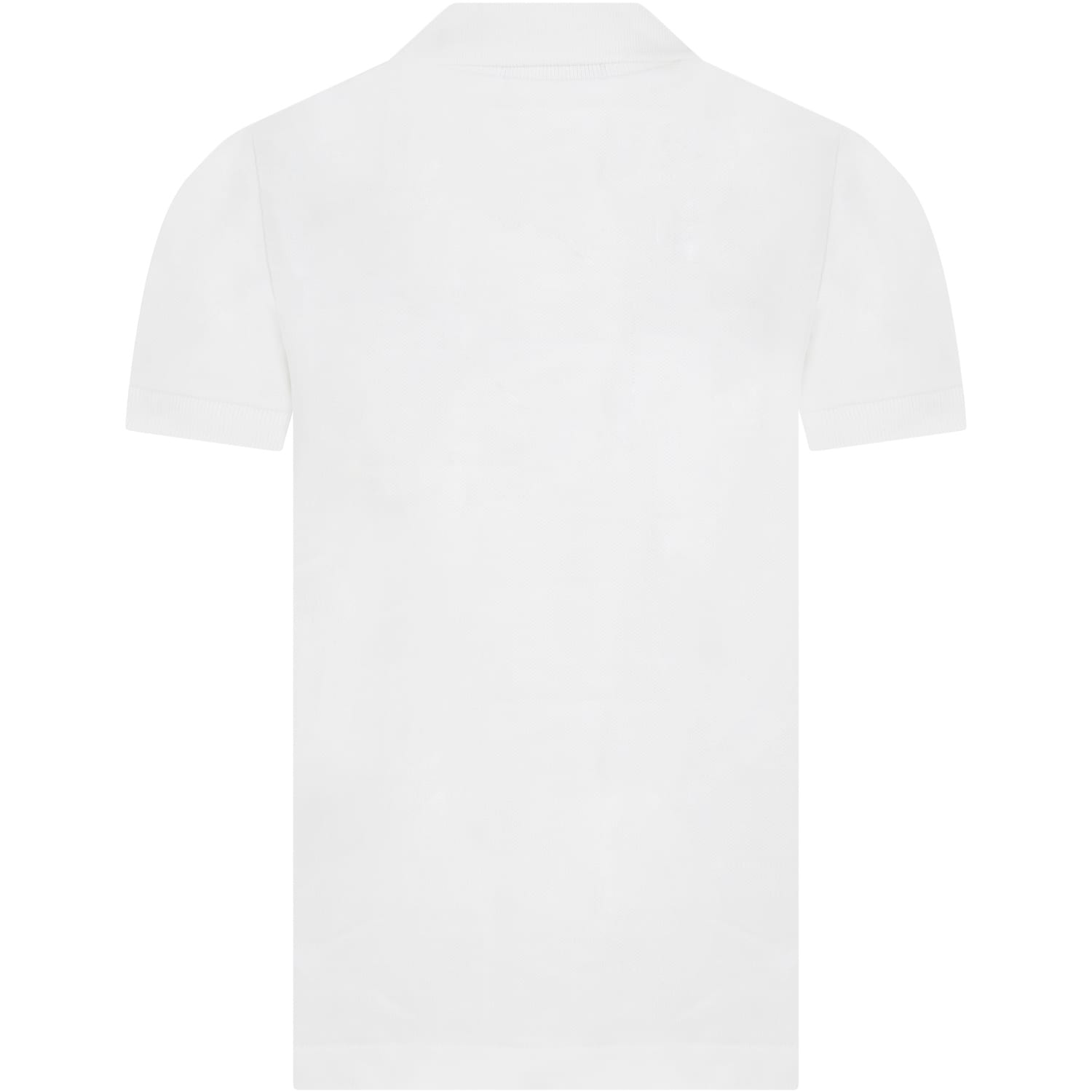 Shop Ralph Lauren White Polo Shirt For Boy With Pony Logo