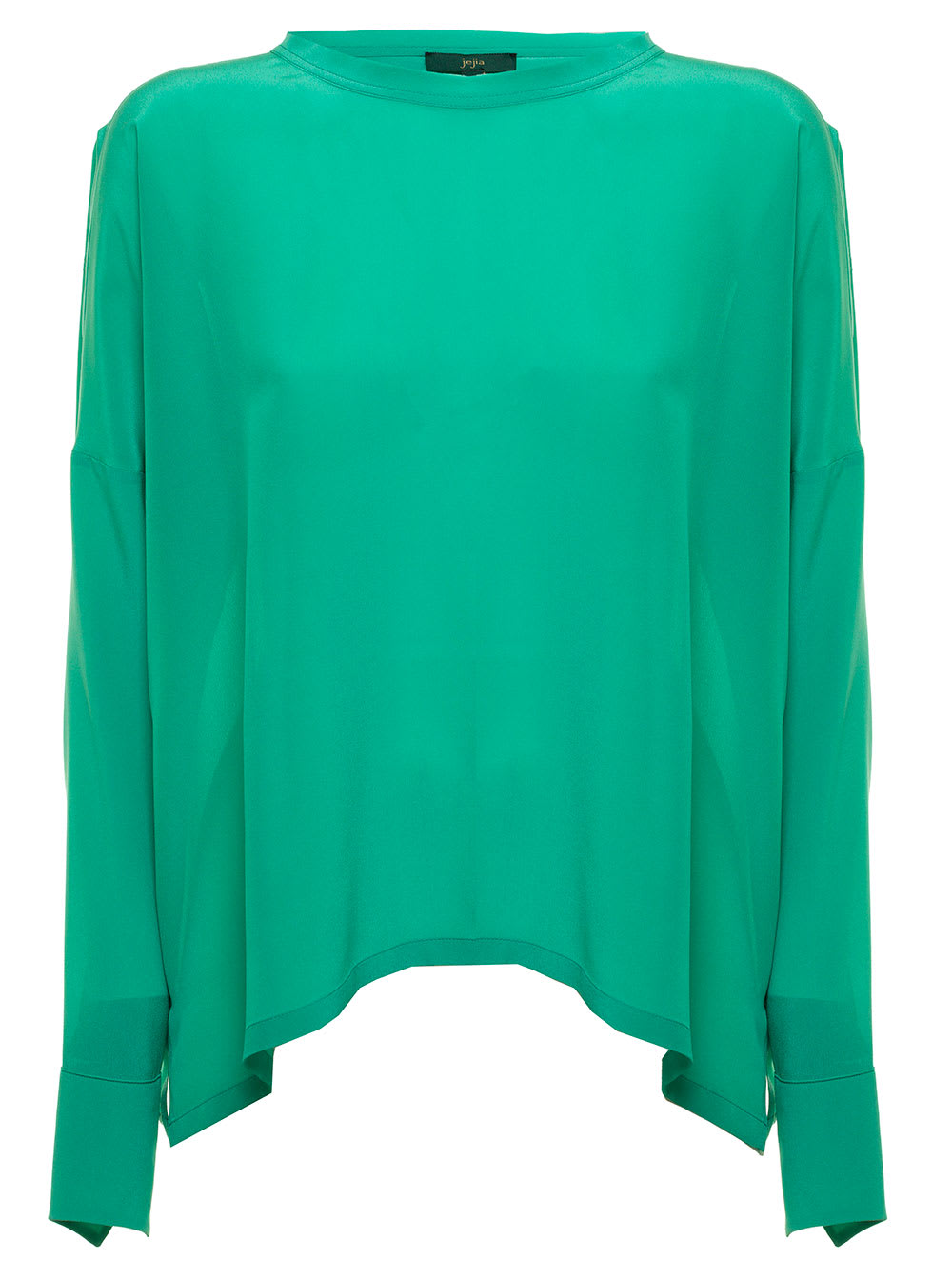 Jejia Womans Green Silk Shirt