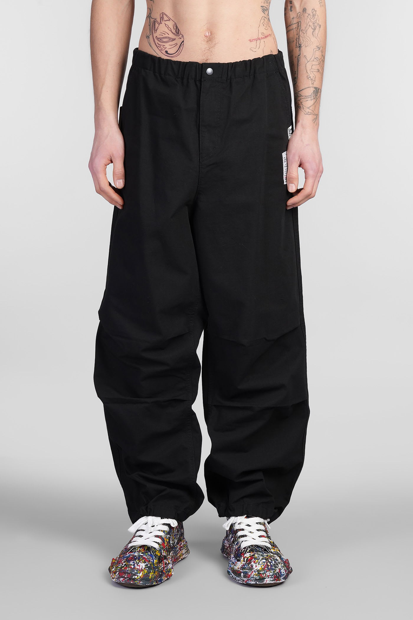 Pants In Black Cotton