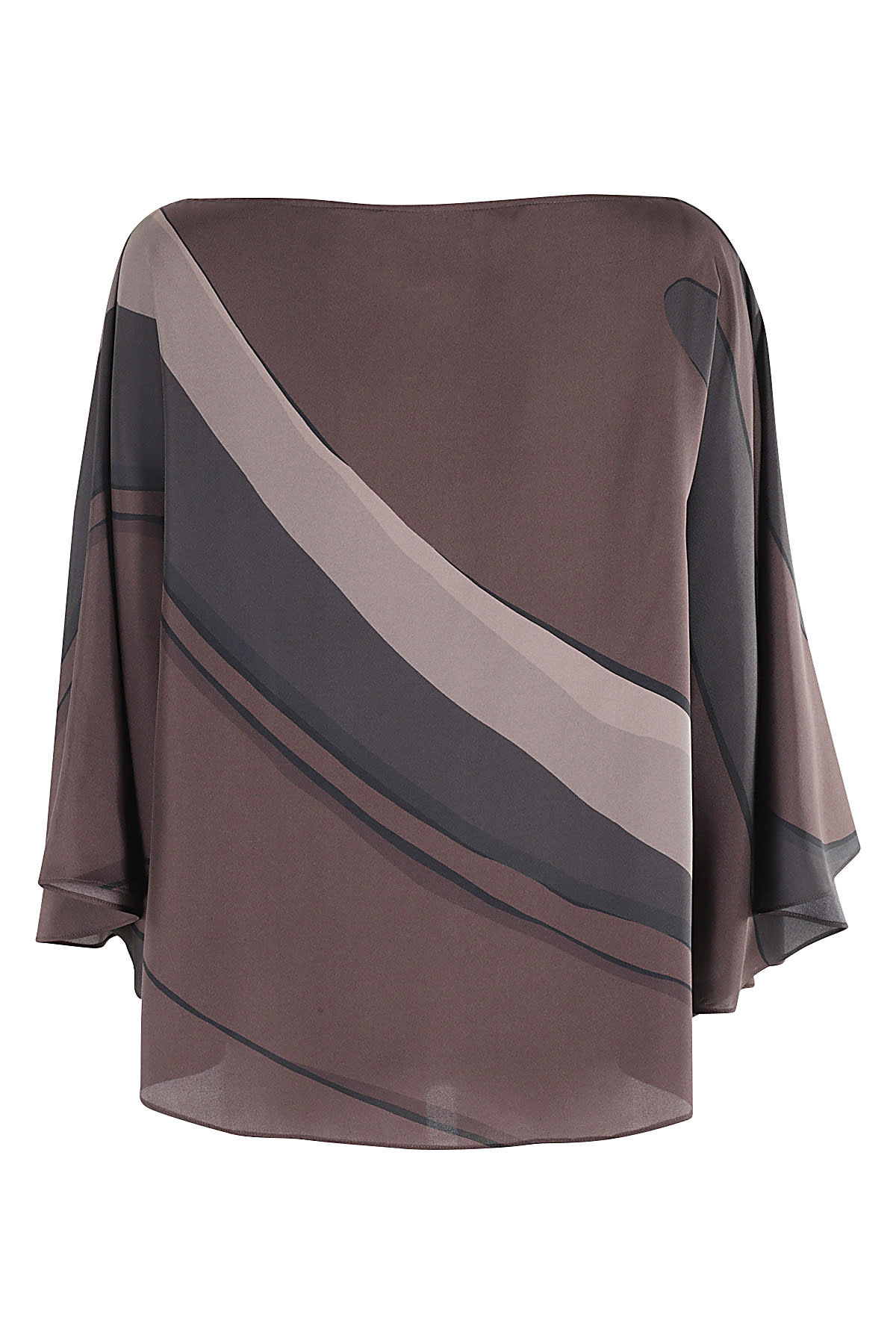 Shop Gianluca Capannolo Aurora Top In Mud Gray