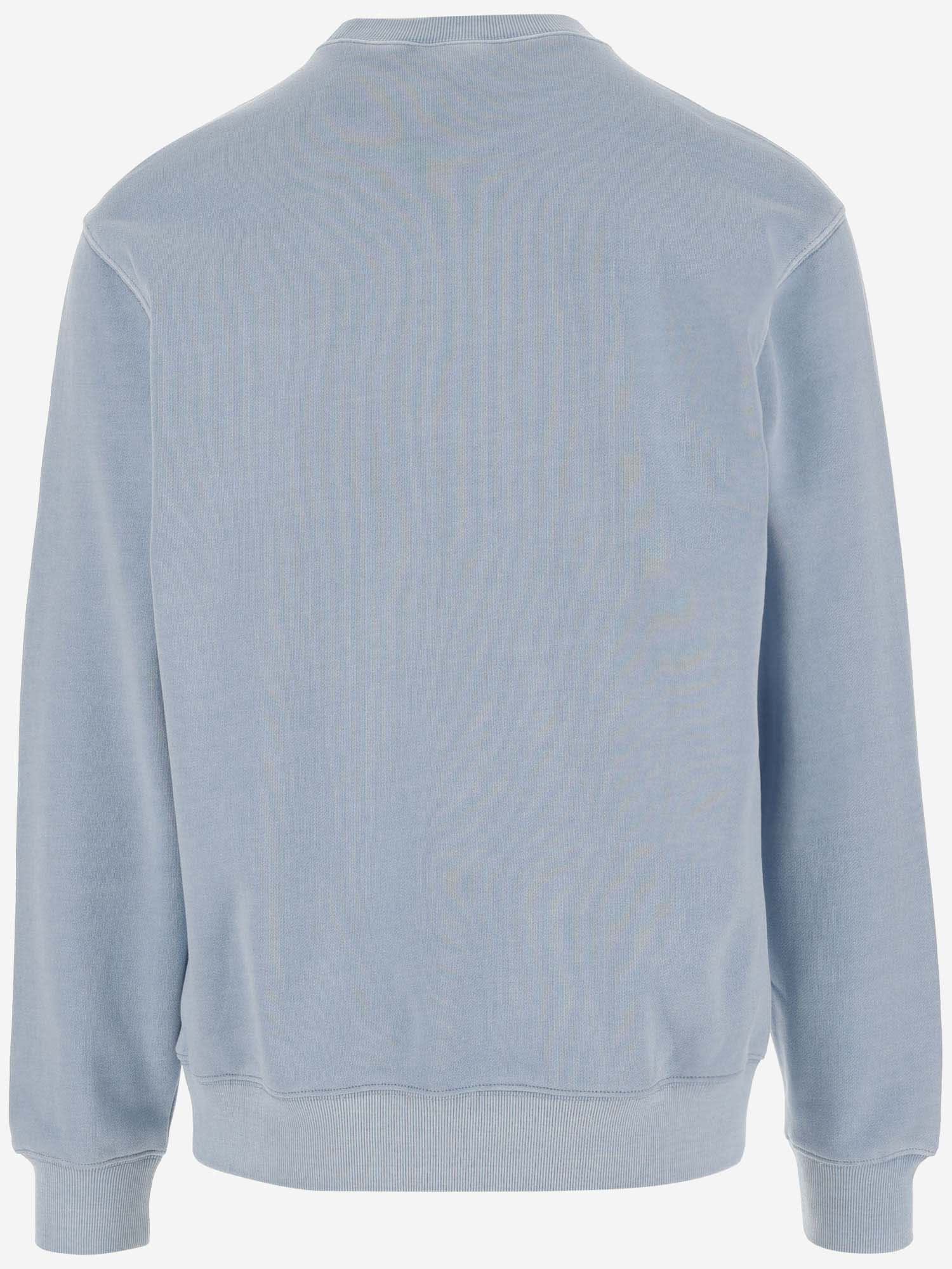 Shop Carhartt Cotton Sweatshirt In Clear Blue