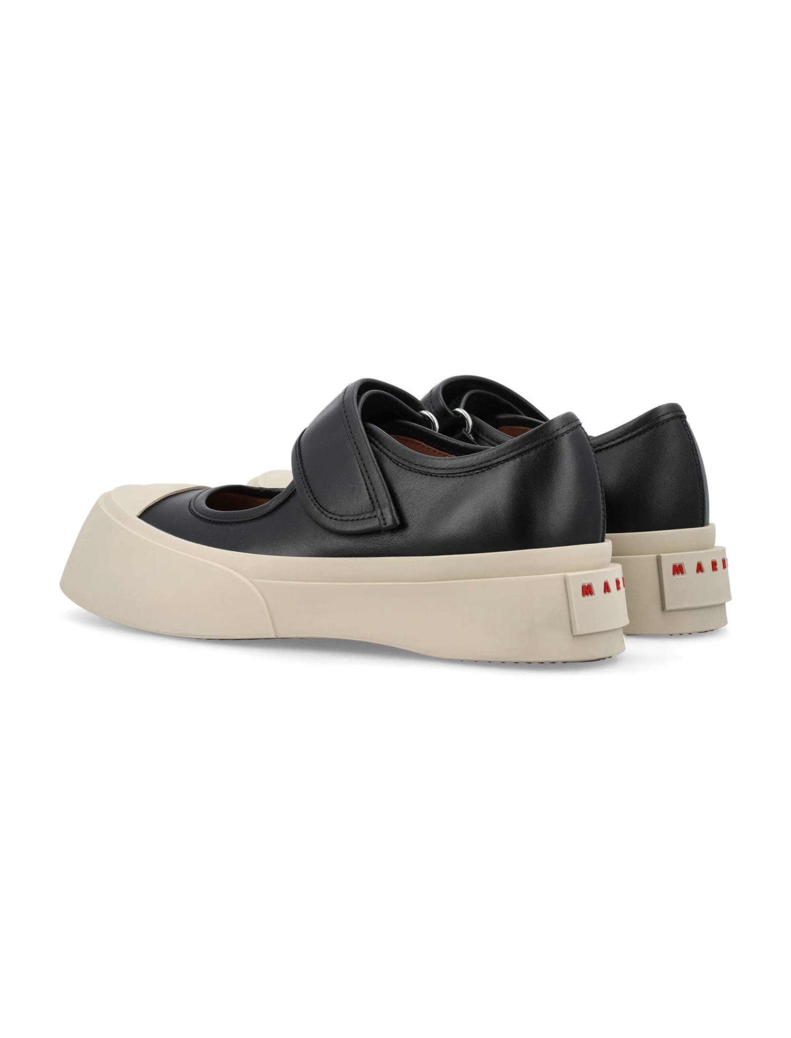 Shop Marni Pablo Maryjane Sneakers In Lily White