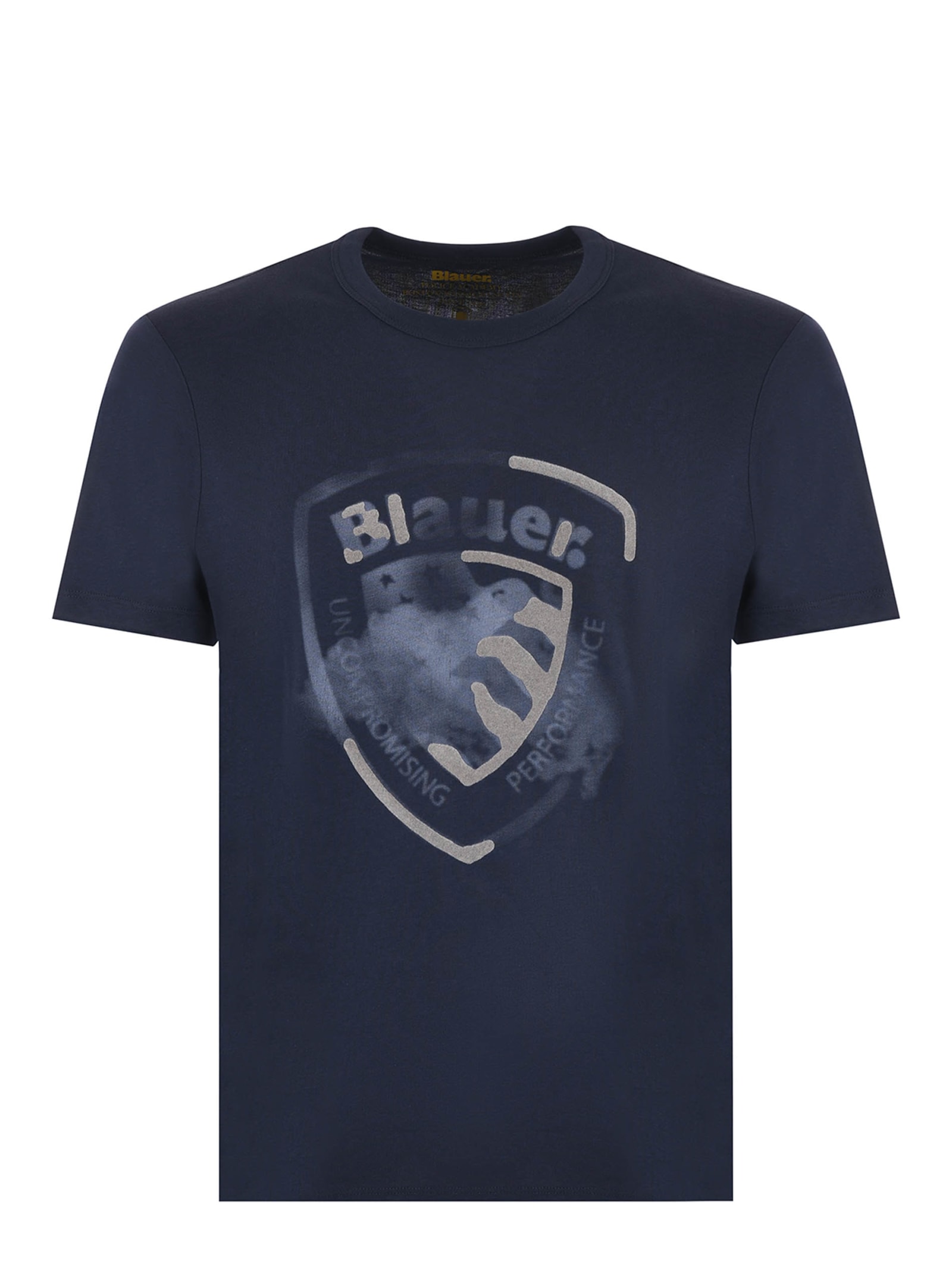Blauer T-shirt Baluer In Cotone