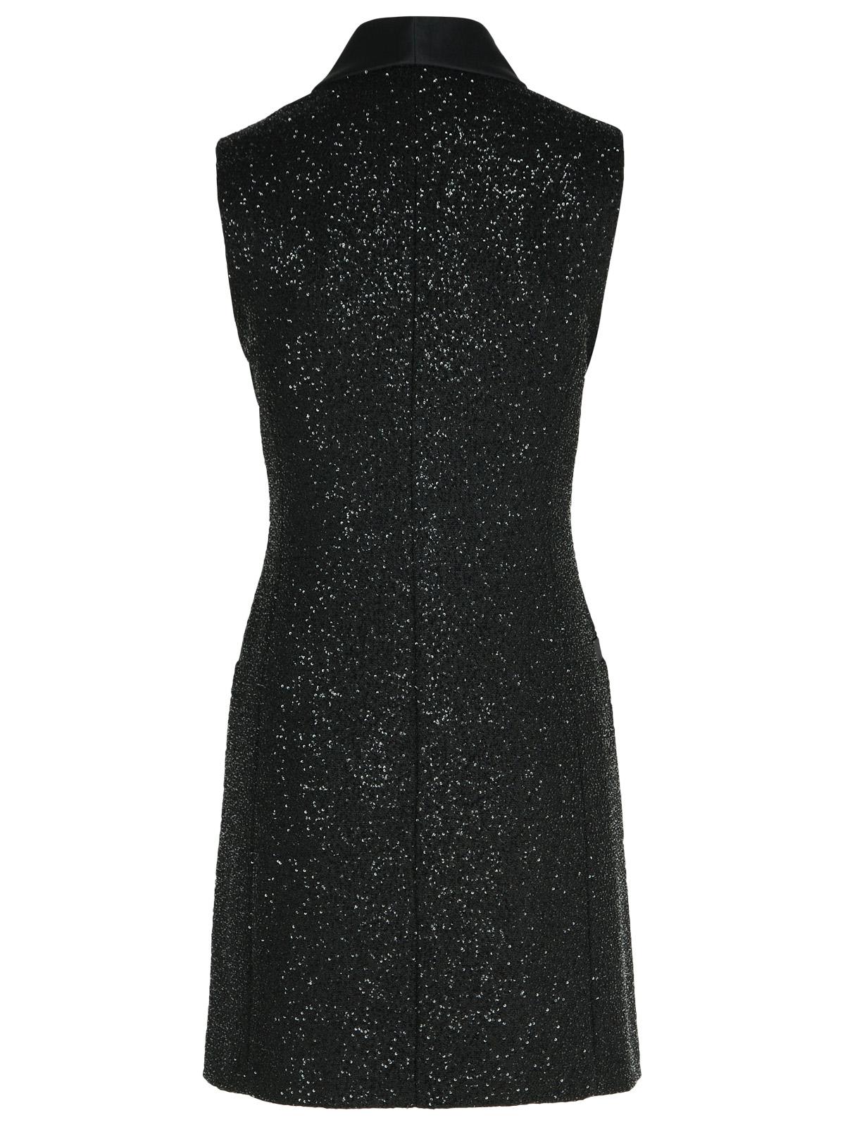 Shop Max Mara Eiffel Dress In Black Viscose Blend