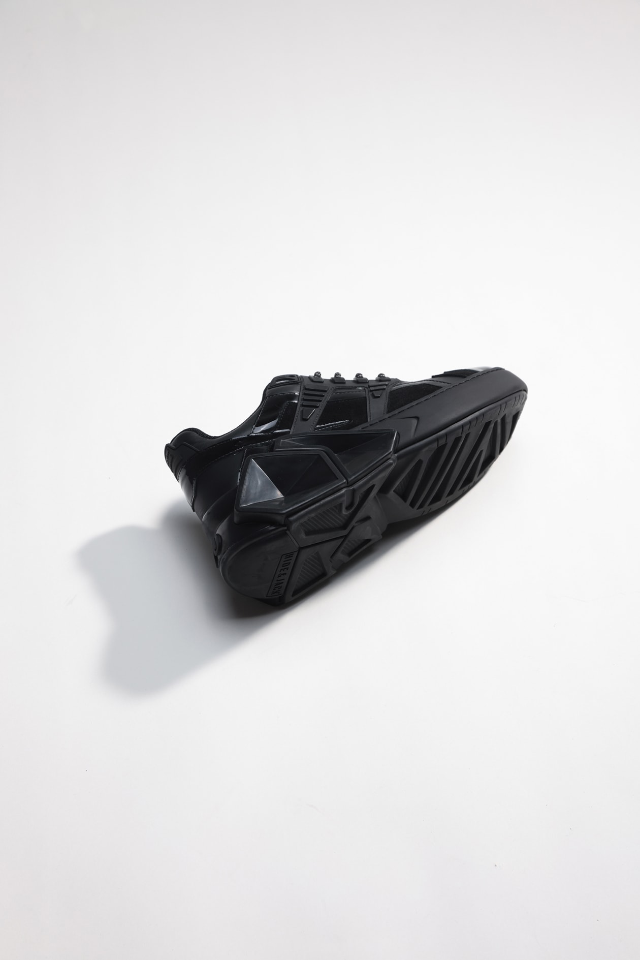 Shop Hide&amp;jack High Top Sneaker - Silverstone Black