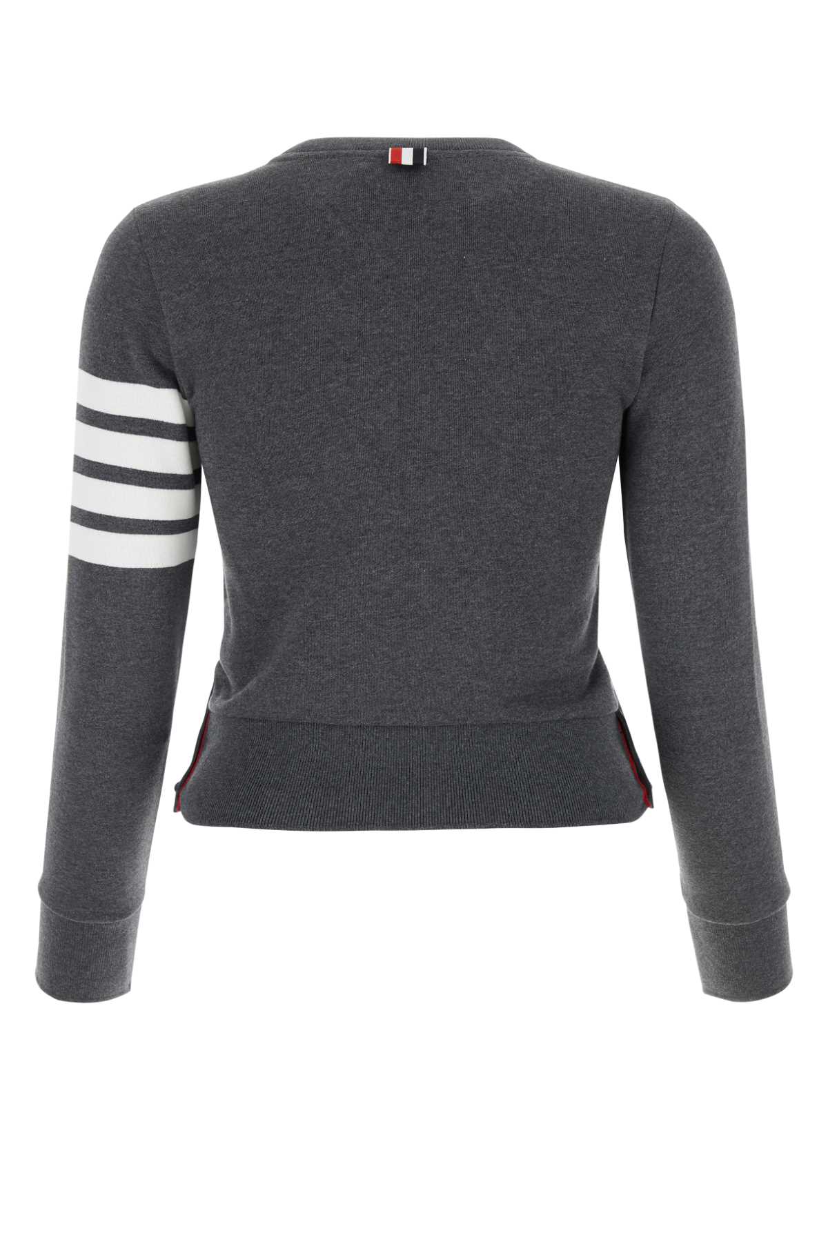 Shop Thom Browne Dark Grey Cotton Sweatshirt In Darkgrey