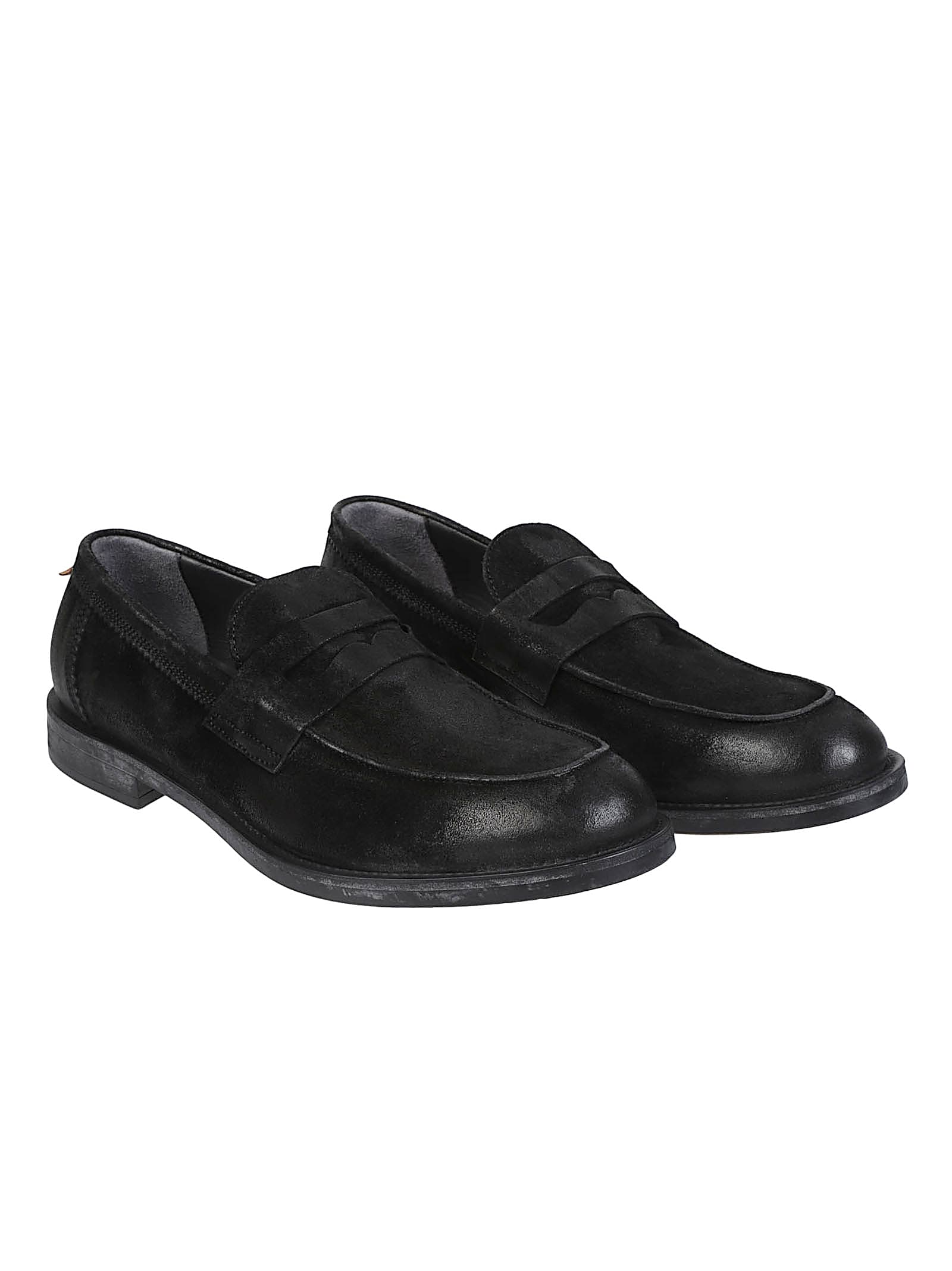 Moma Suede Loafers In Animal Print