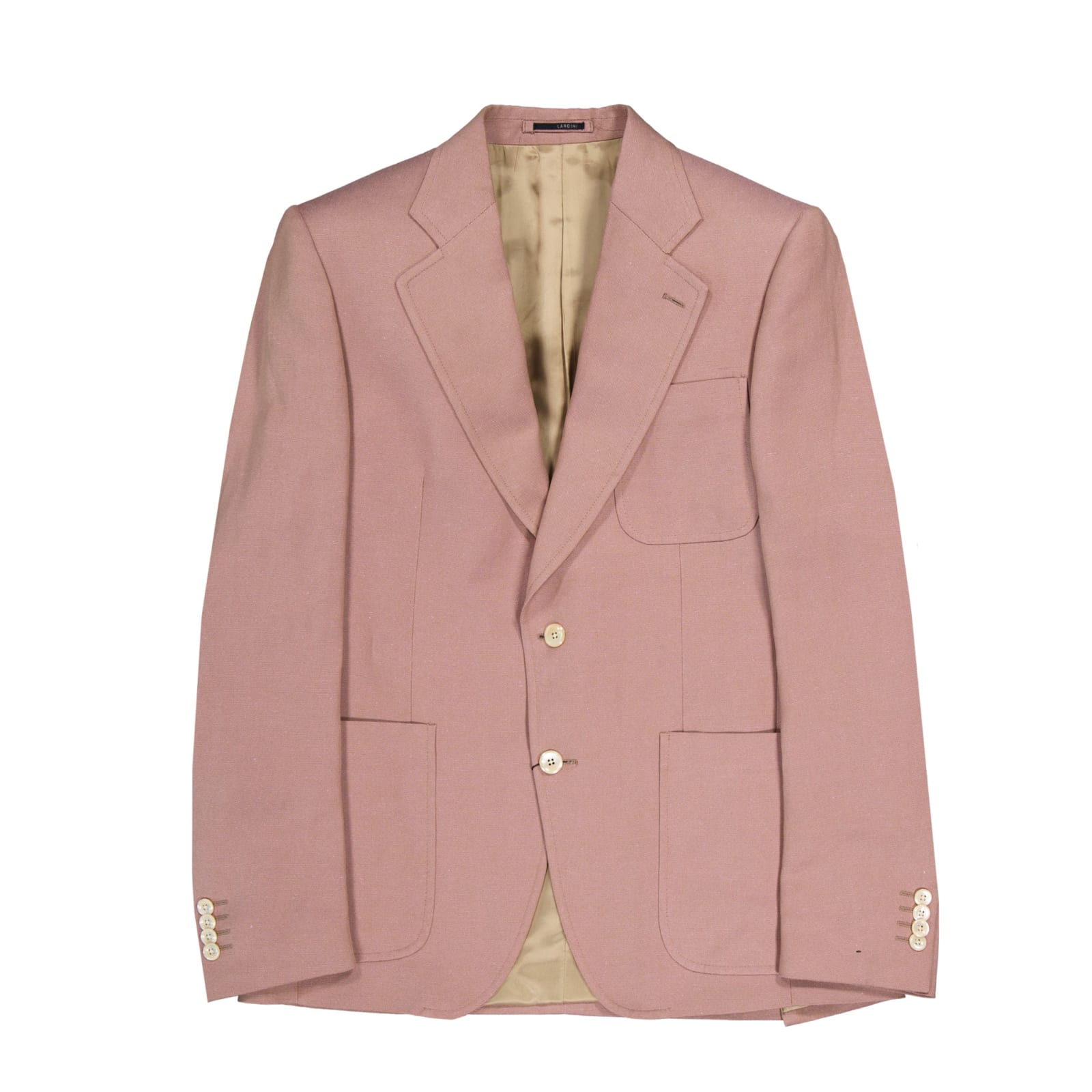 Shop Lardini Linen Jacket In Pink