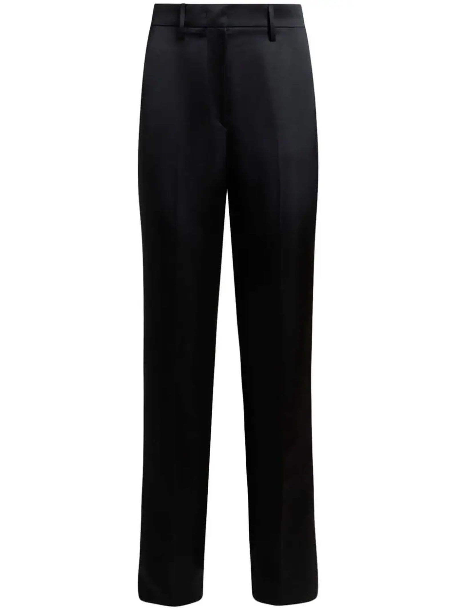 Shop Etro Black Duchess Cigarette Trousers