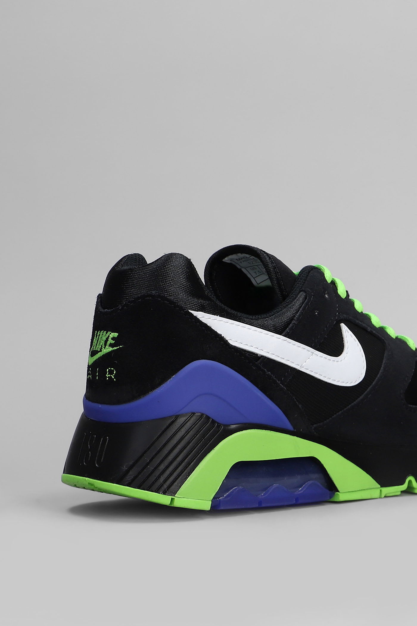Nike Air 180 Qs Sneakers In Black Suede And Fabric In Black