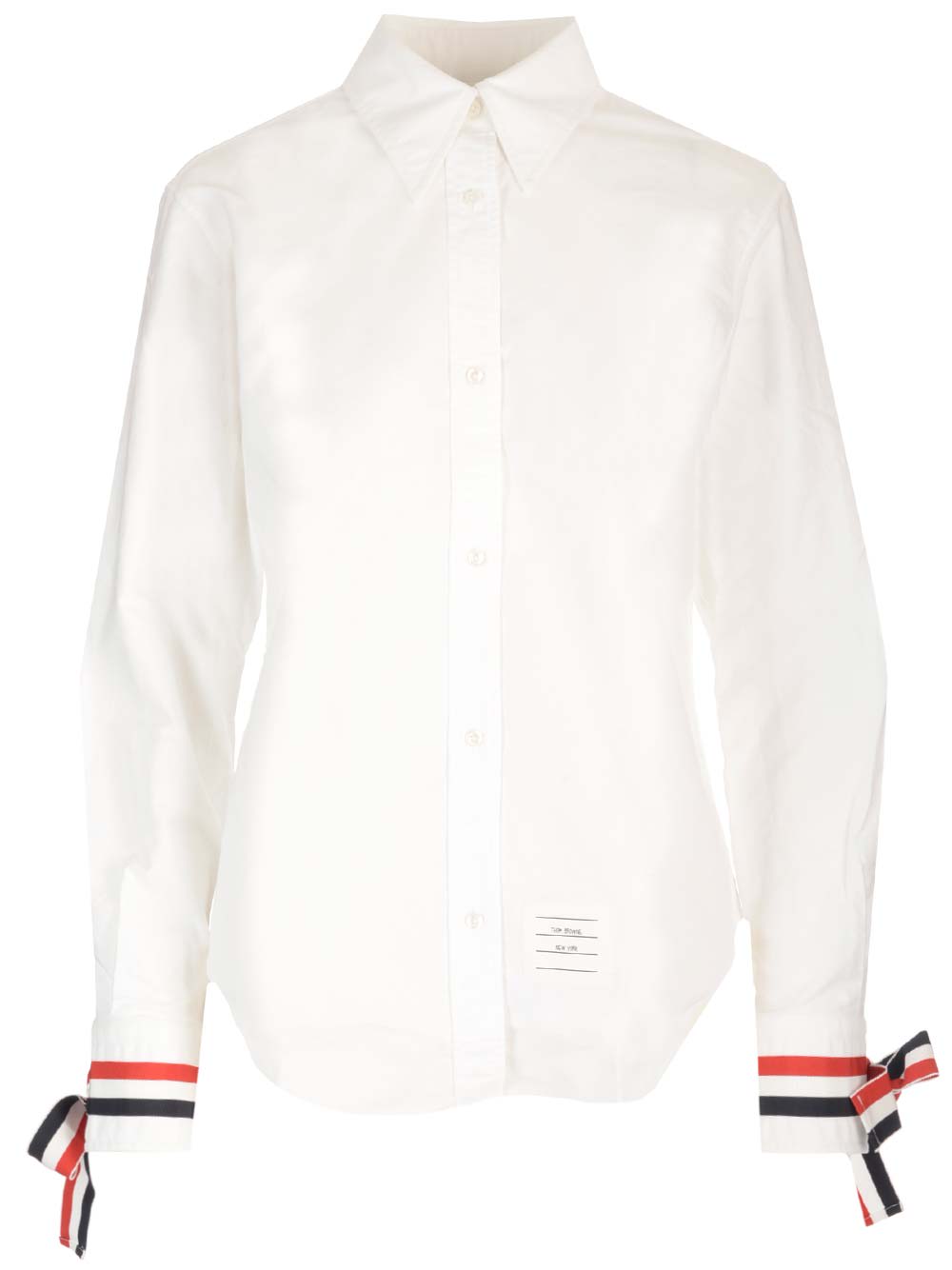 THOM BROWNE SHIRT WITH CONTRASTING CUFFS