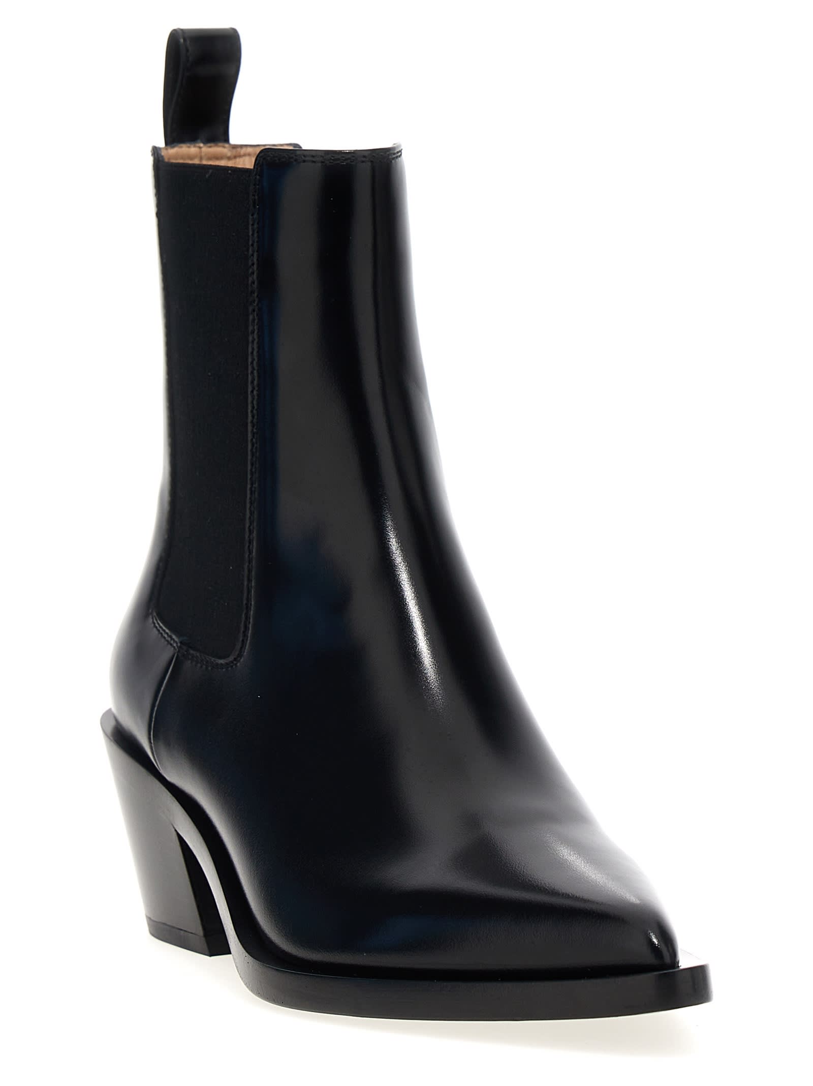 Shop Gianvito Rossi Wylie Ankle Boots In Black