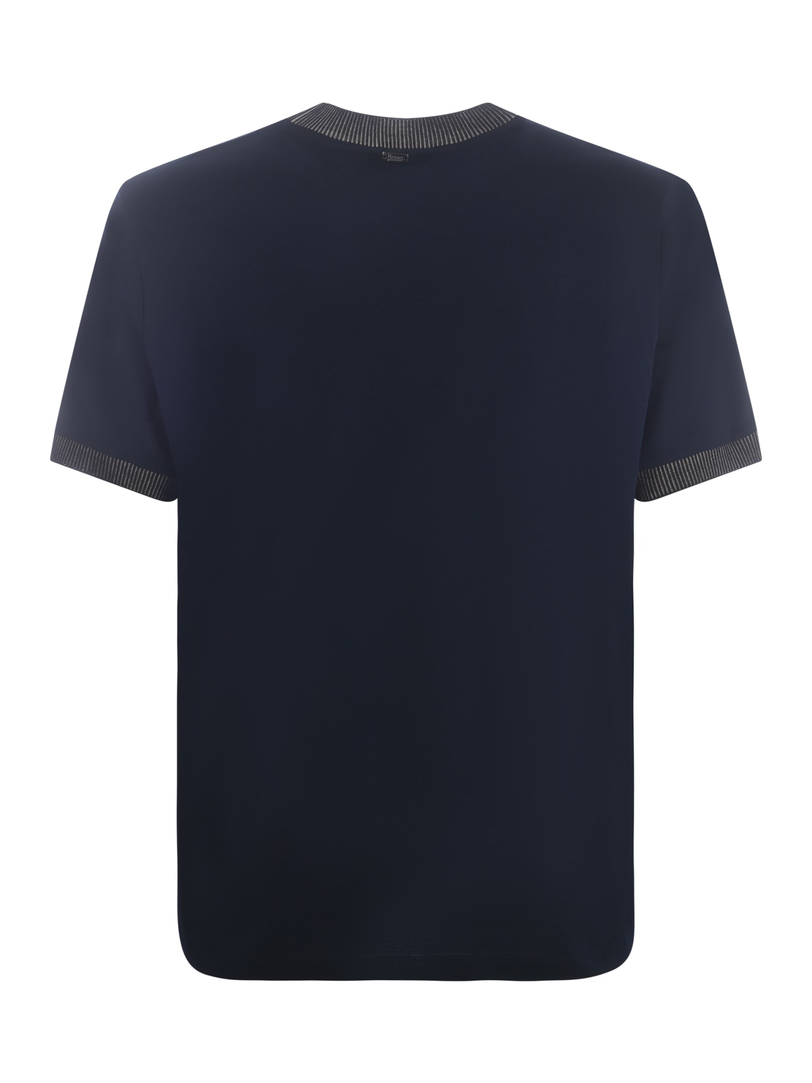 HERNO T-SHIRT HERNO H IN COTTON JERSEY 