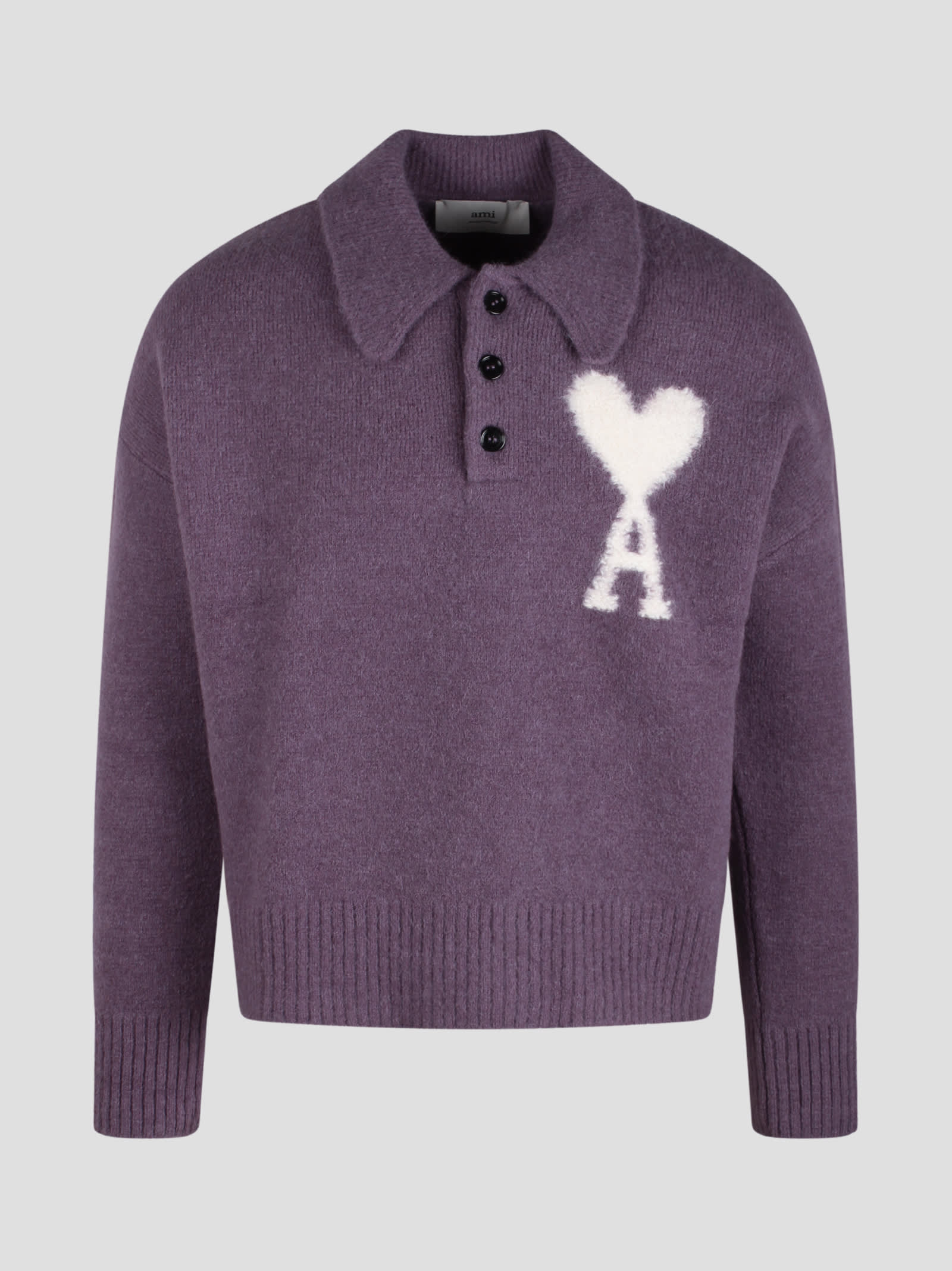 Off-white Ami De Coeur Polo Sweater