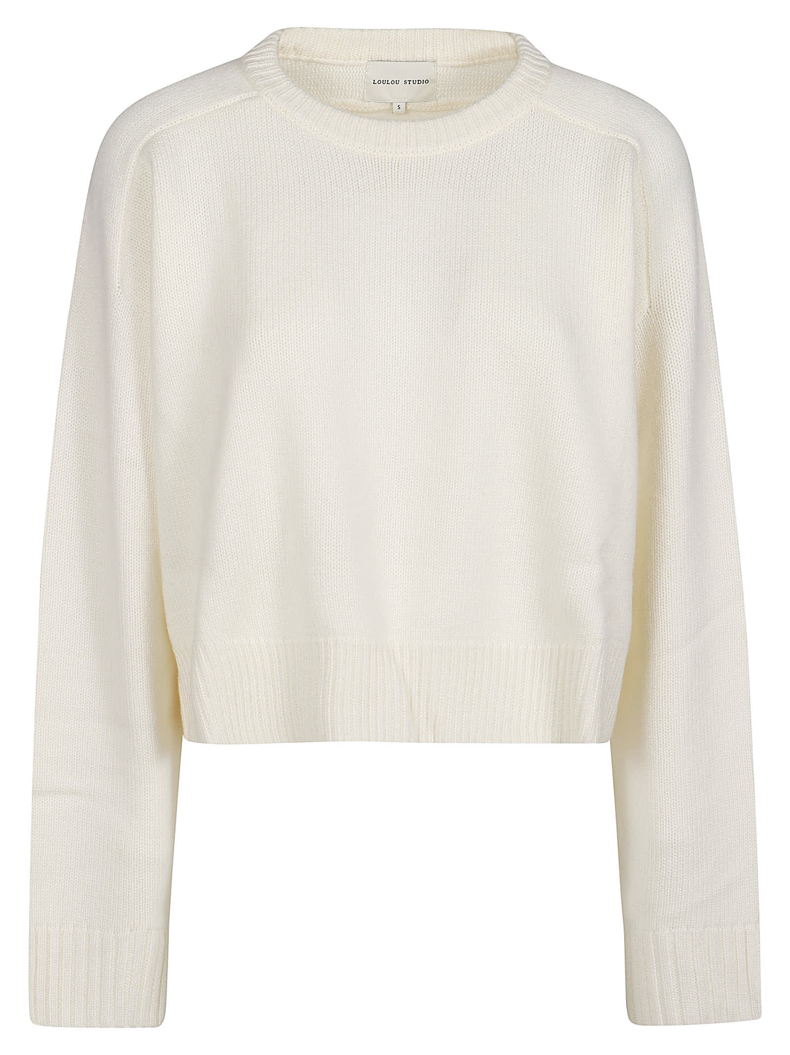 Shop Loulou Studio Bruzzi Oversized Sweater In Ivory