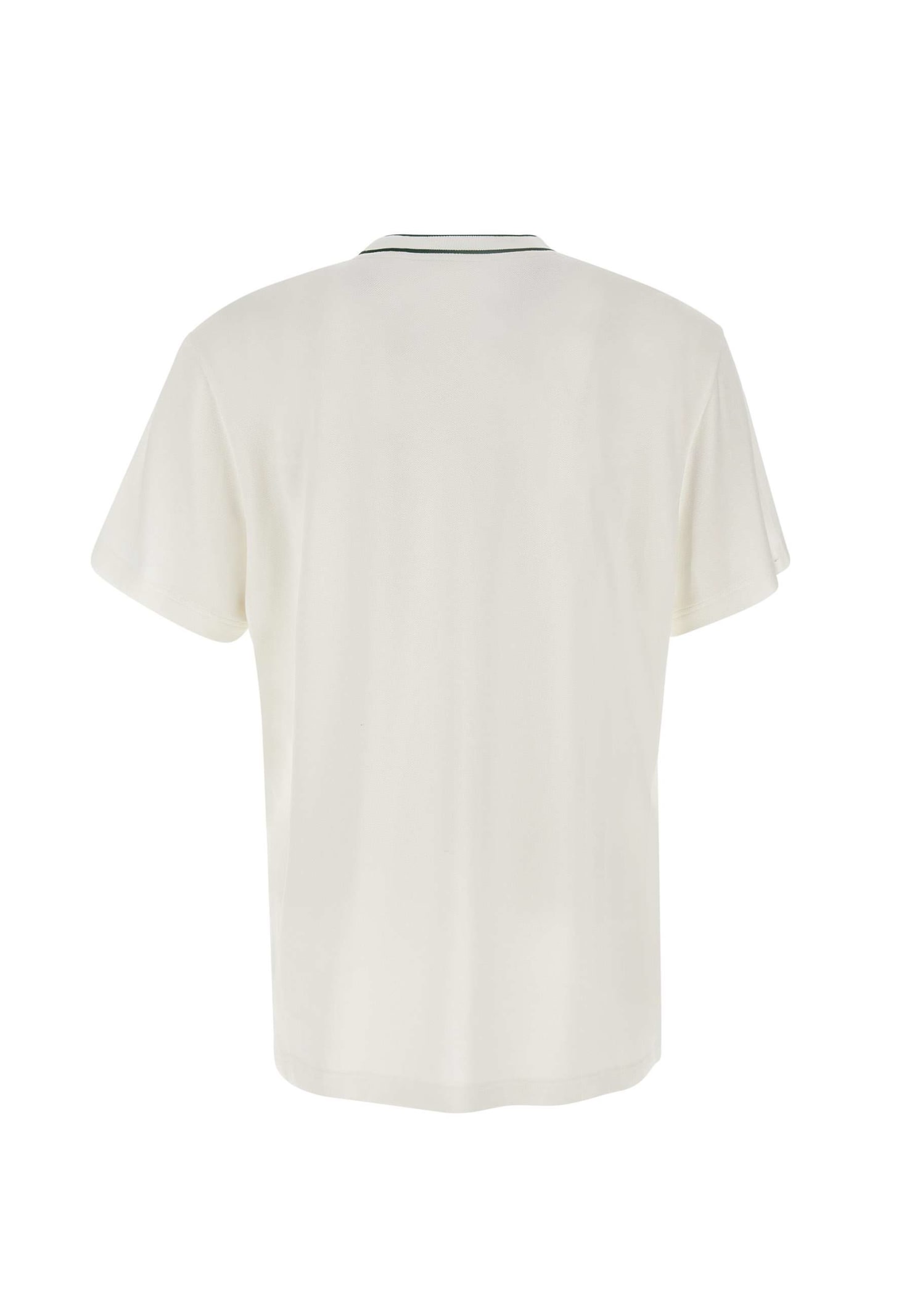 Shop Lacoste Cotton T-shirt In White
