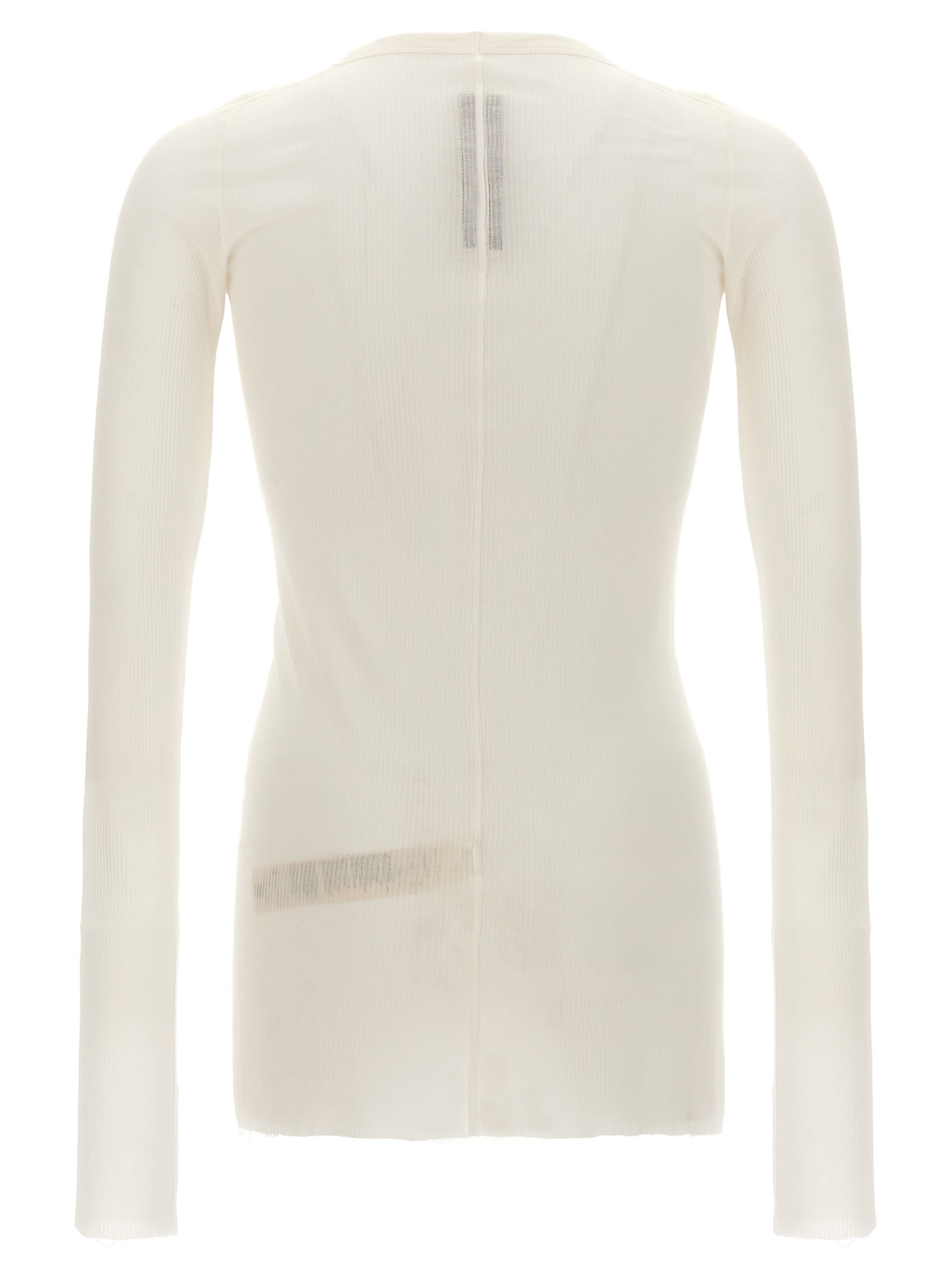 Rick Owens Long-sleeved T-shirt In White
