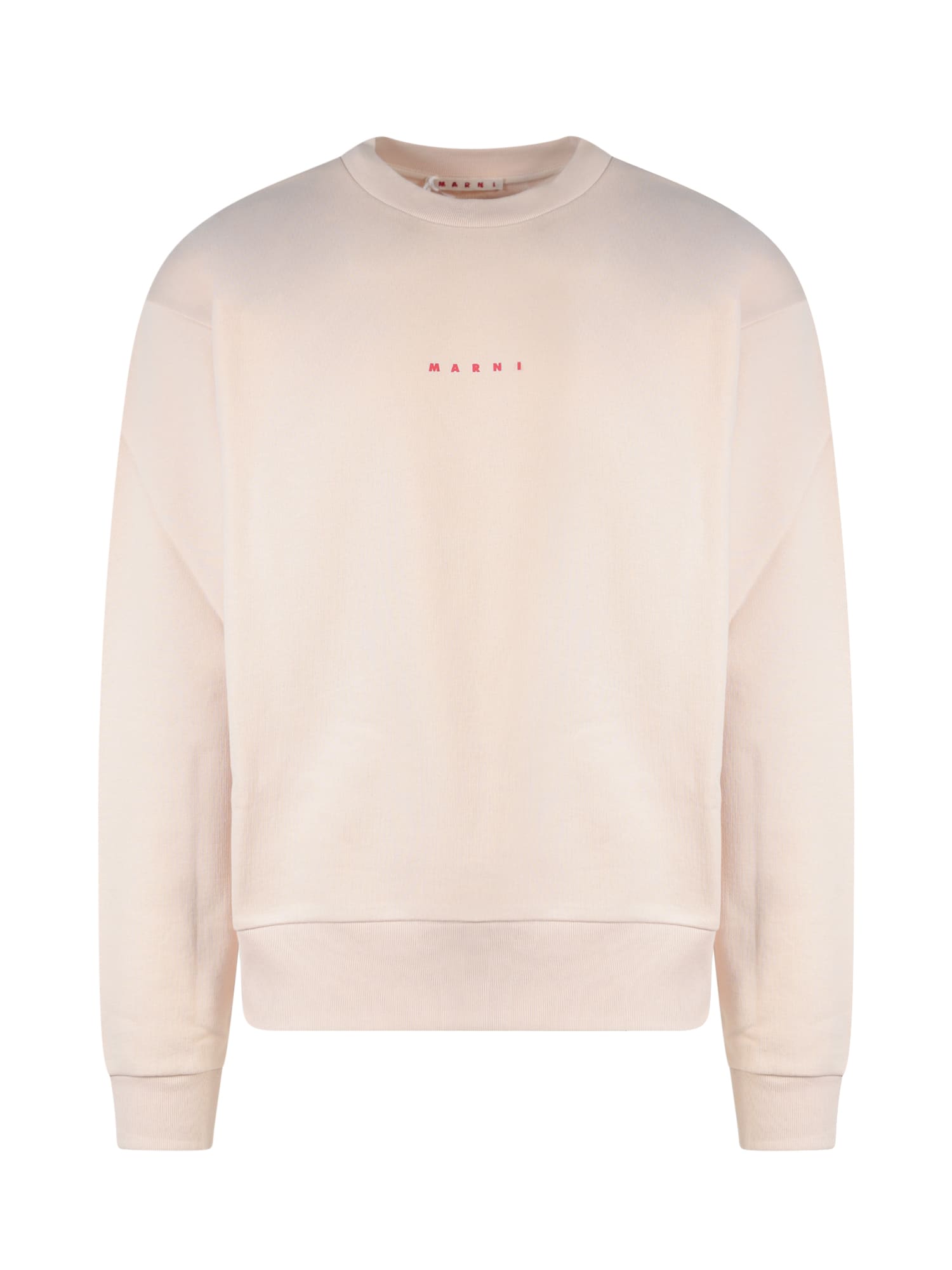 Marni Beige Cropped Sweater In Beige