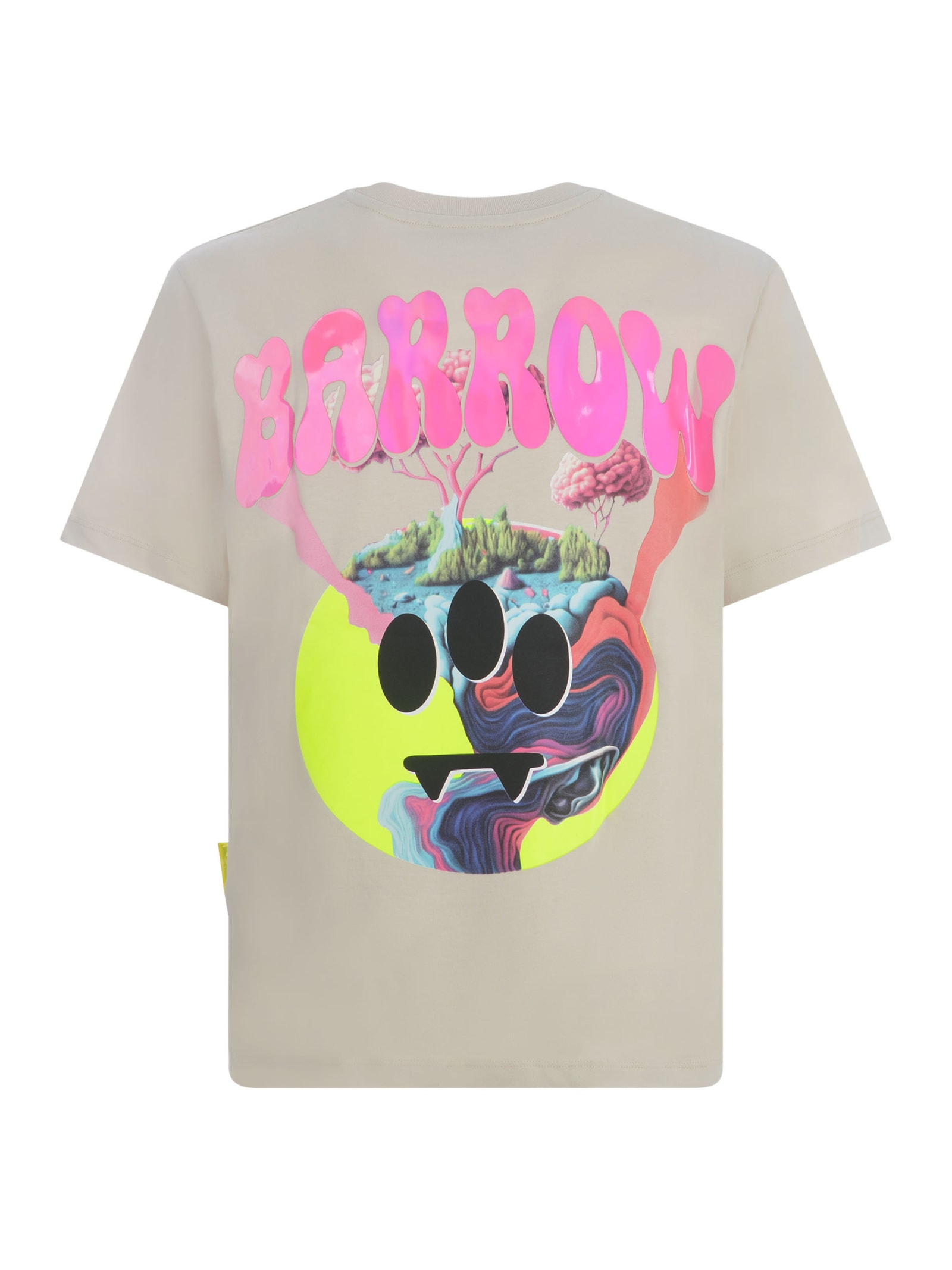 Shop Barrow T-shirt  In Cotton In Beige