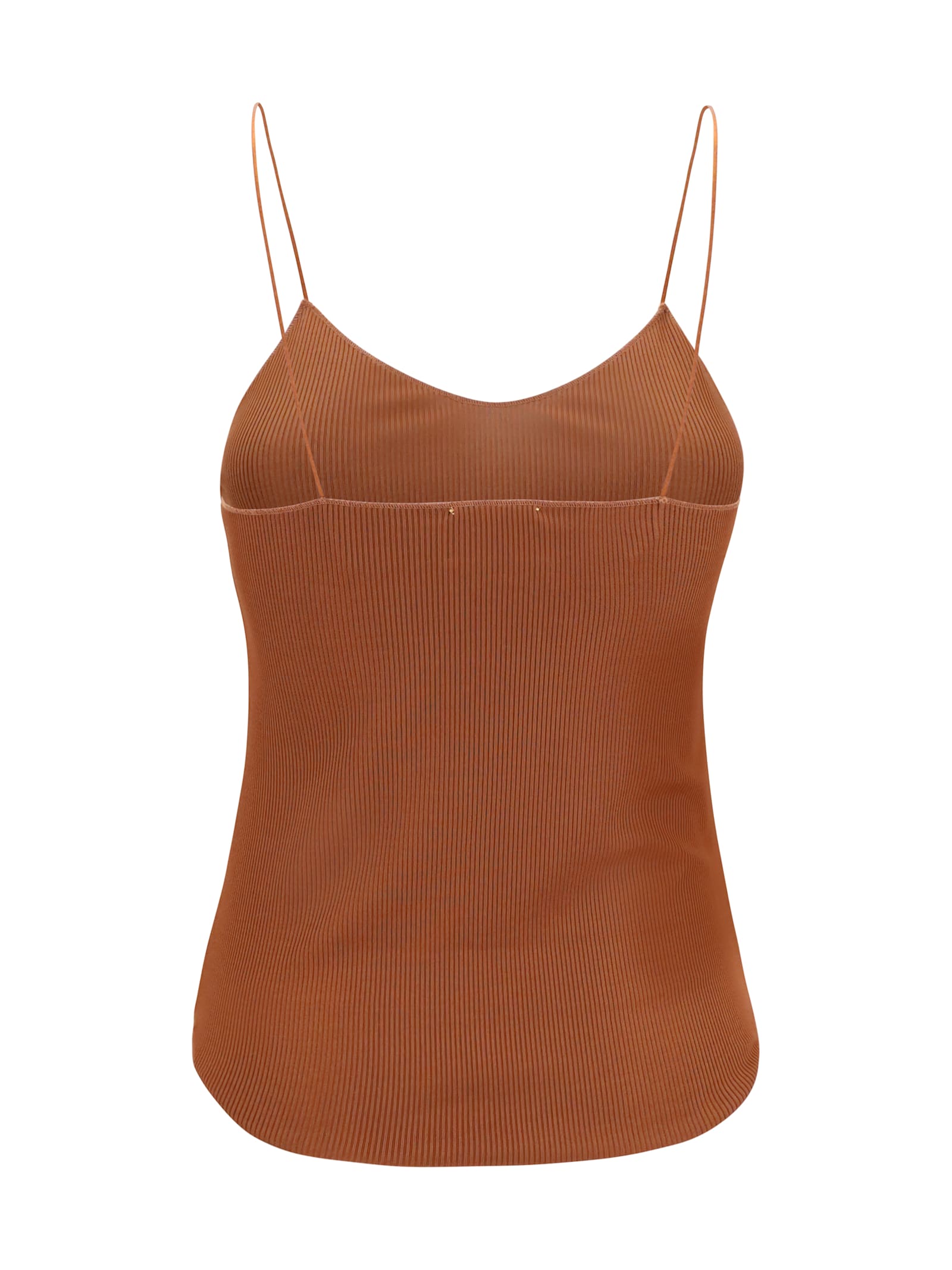 Forte Forte Ribbed Top Asymmetric Hemline