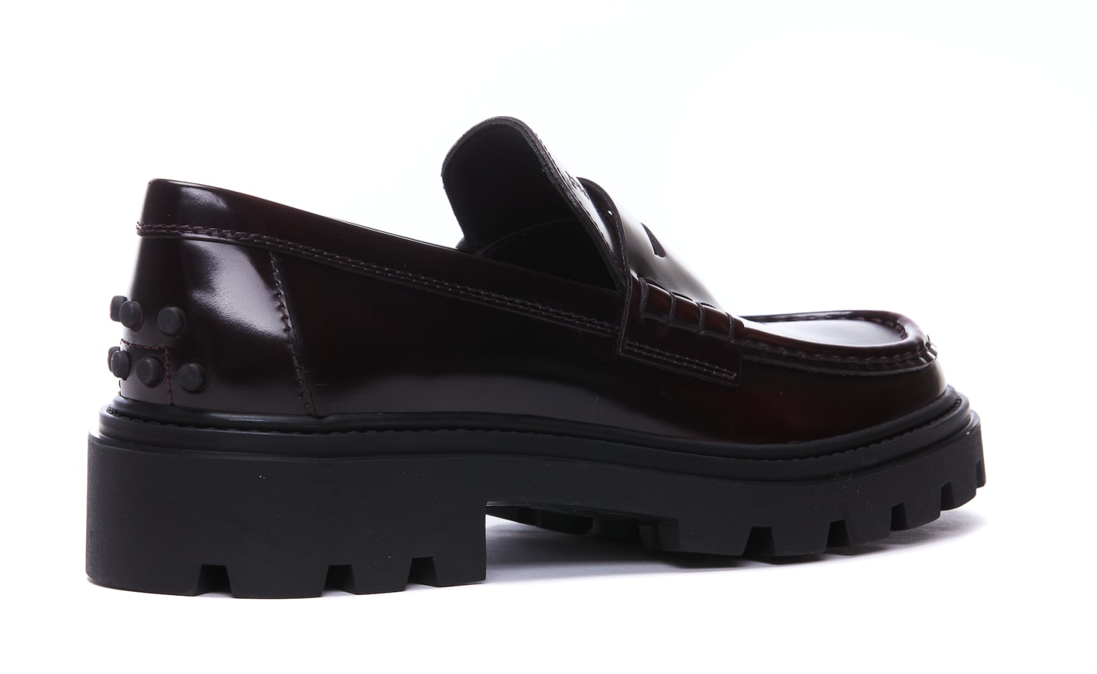 Shop Tod's Loafers In Bordeaux