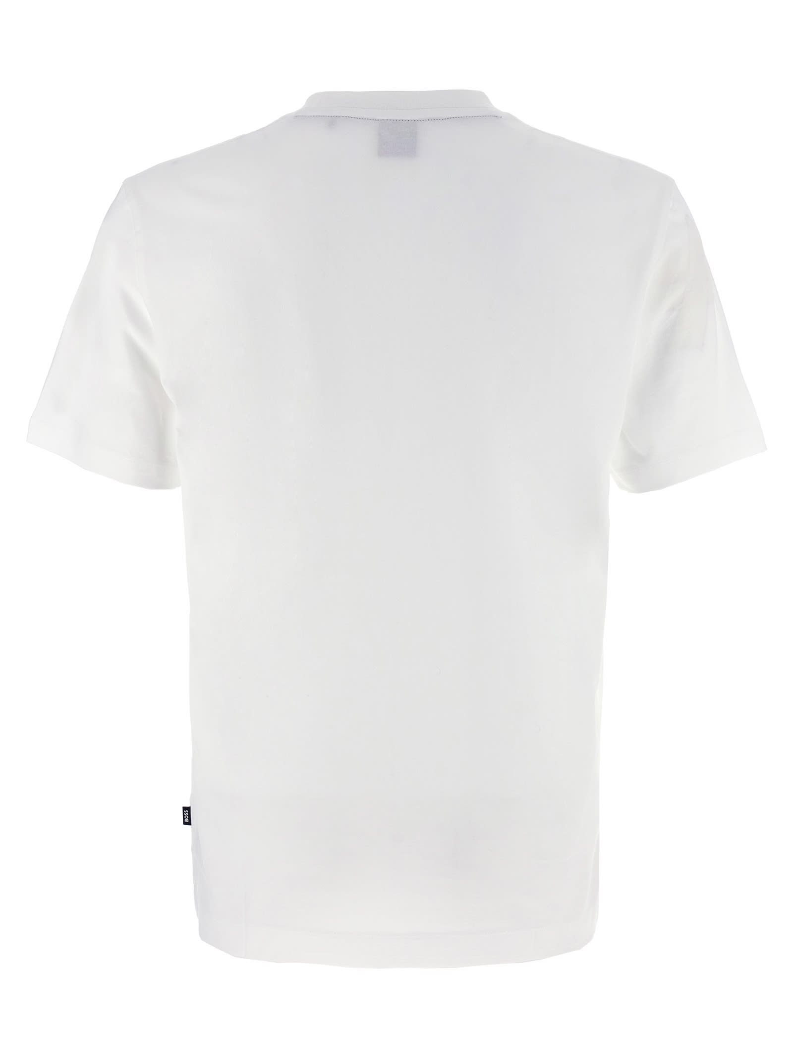 Shop Hugo Boss Logo T-shirt In White