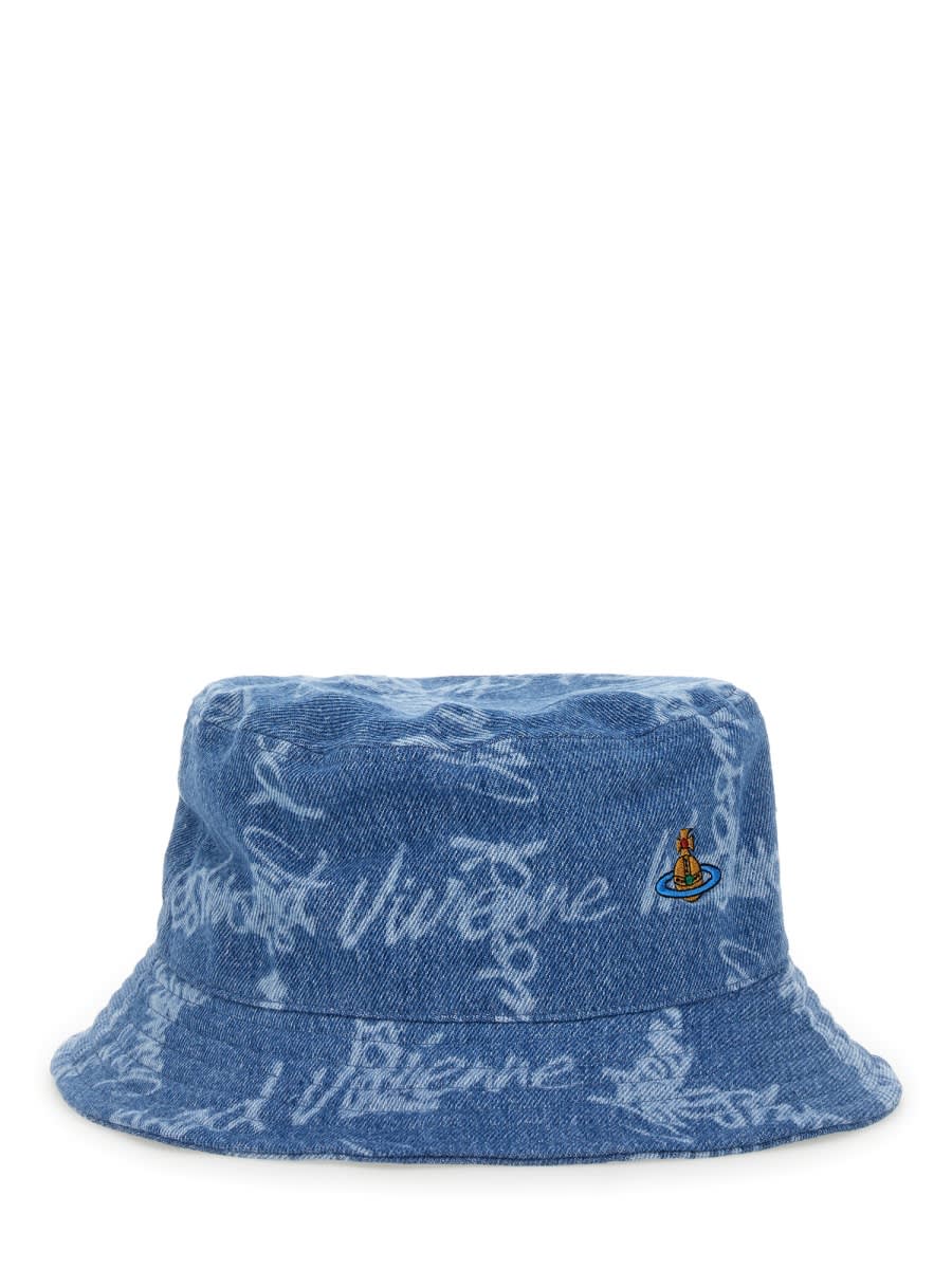 VIVIENNE WESTWOOD BUCKET HAT WITH LOGO