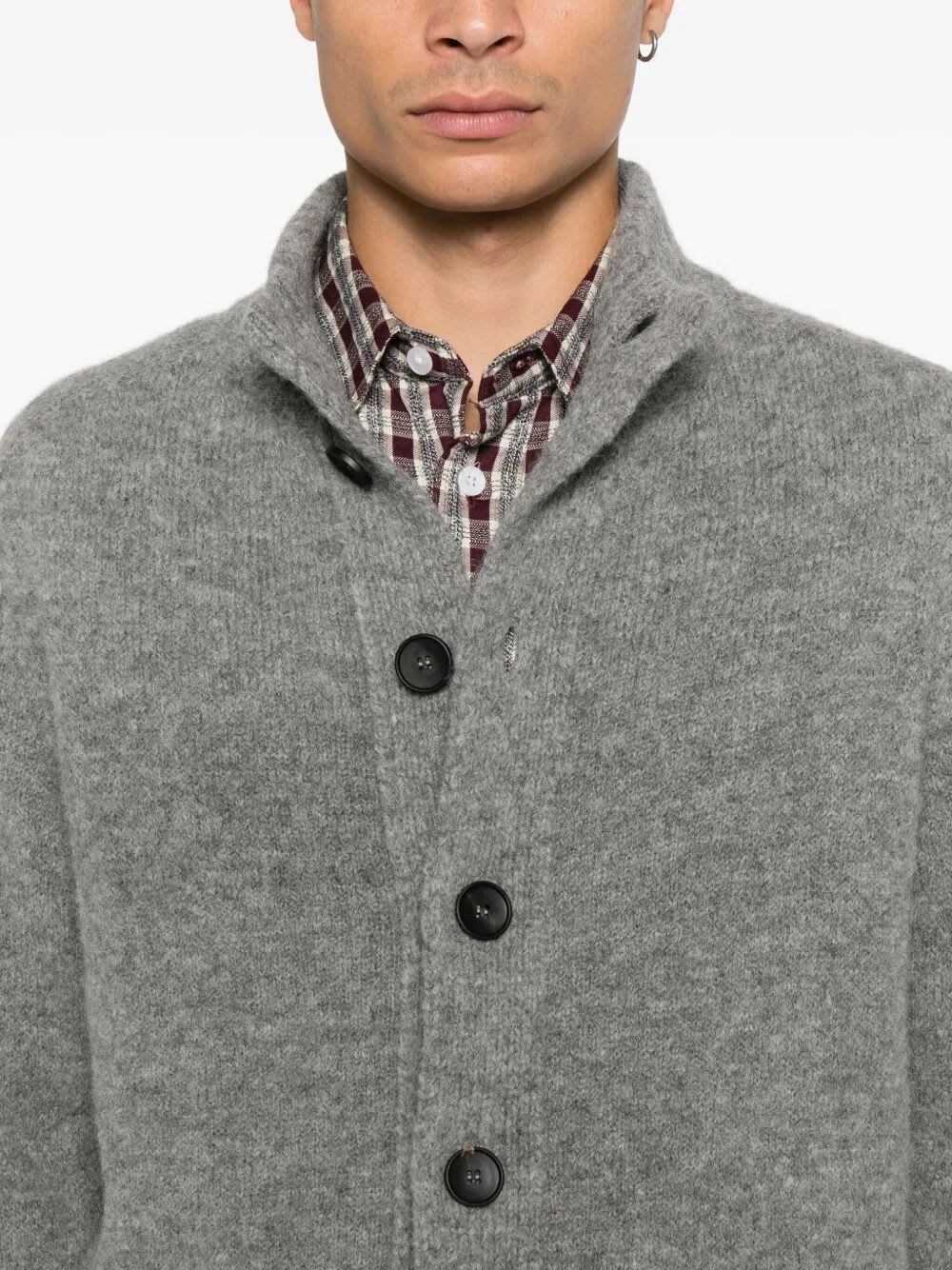 Filippo De Laurentiis Cardigan Sweater Ls In Gray