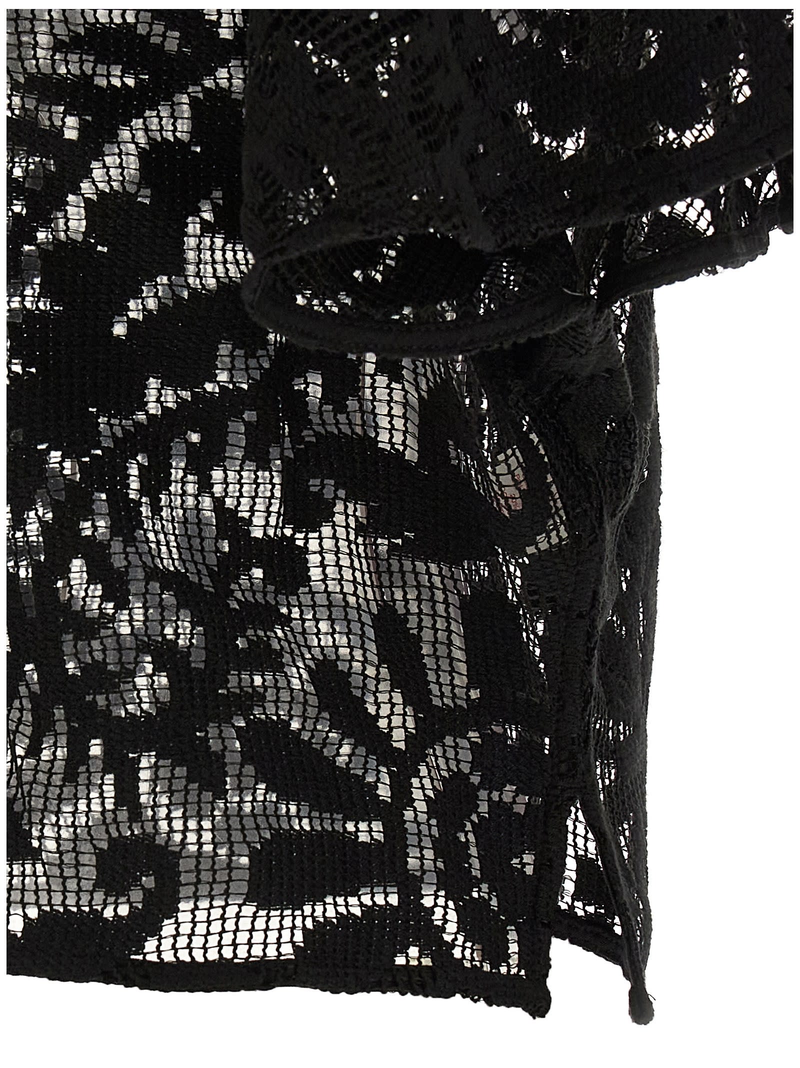 Pin Up Stars Pin-up Stars Macramé Blouse