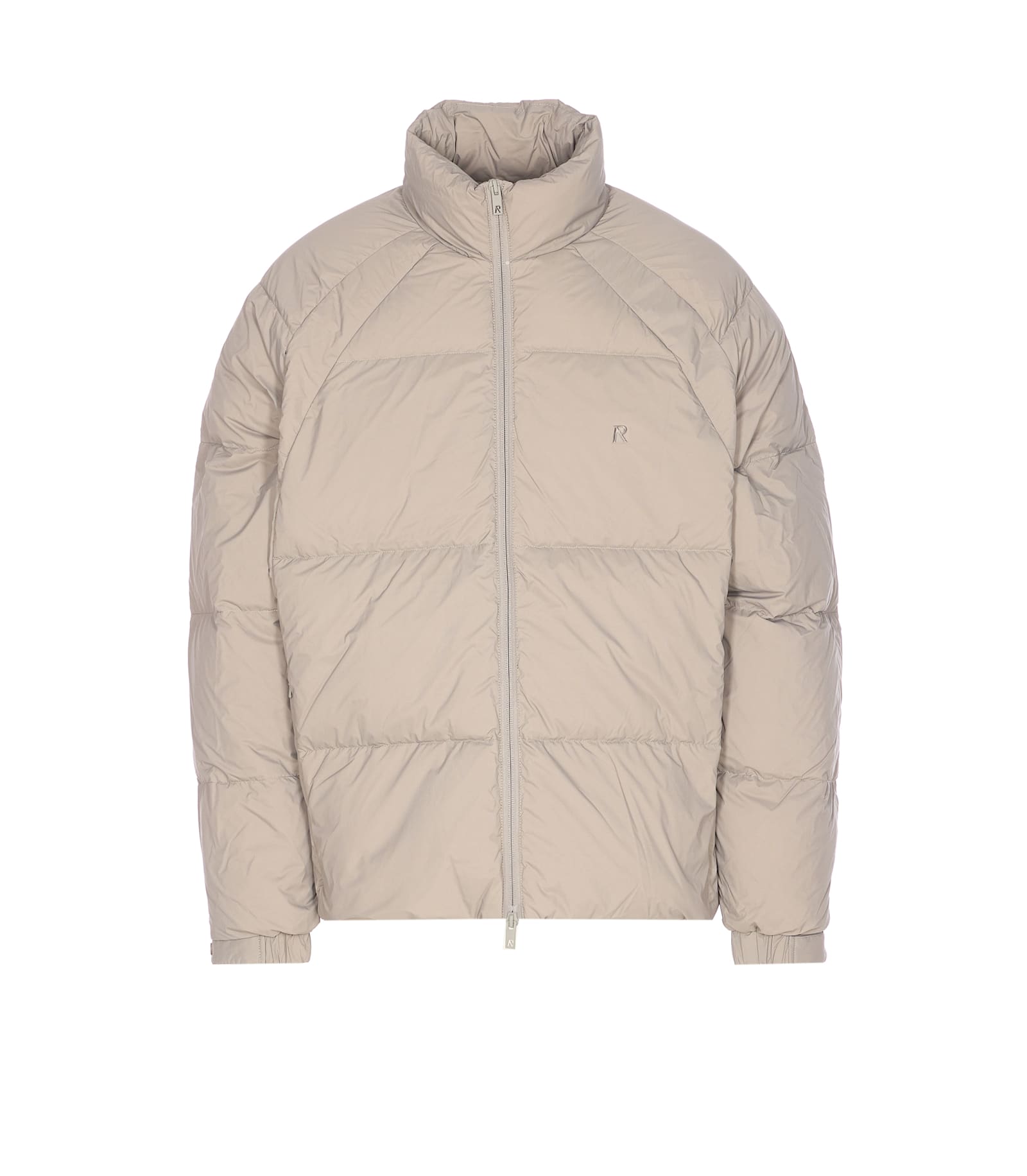 Represent Quilted Puffer Coat In Neutral