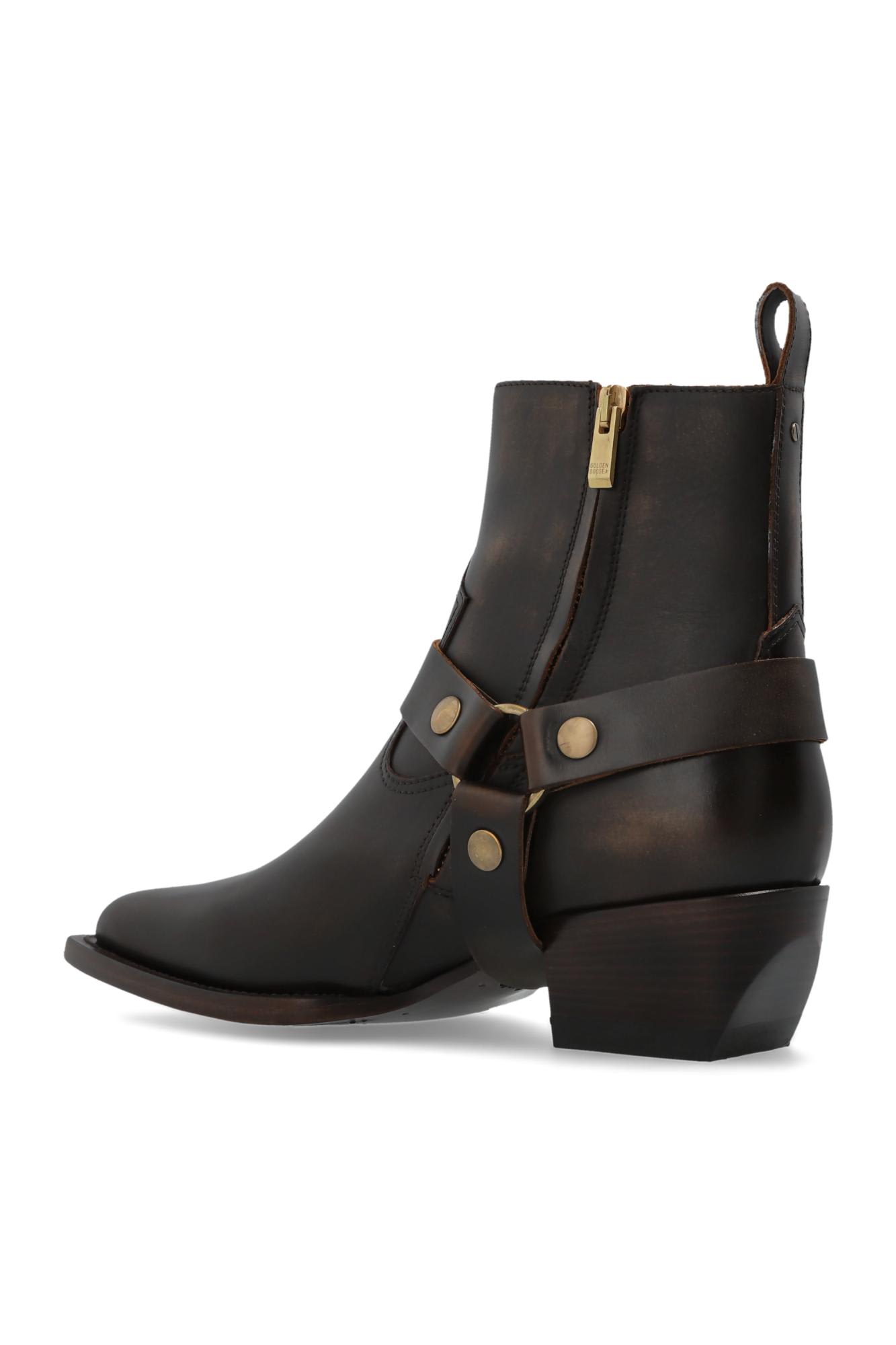 Golden Goose Debbie Boot Brown With Removable Buckle In Brown