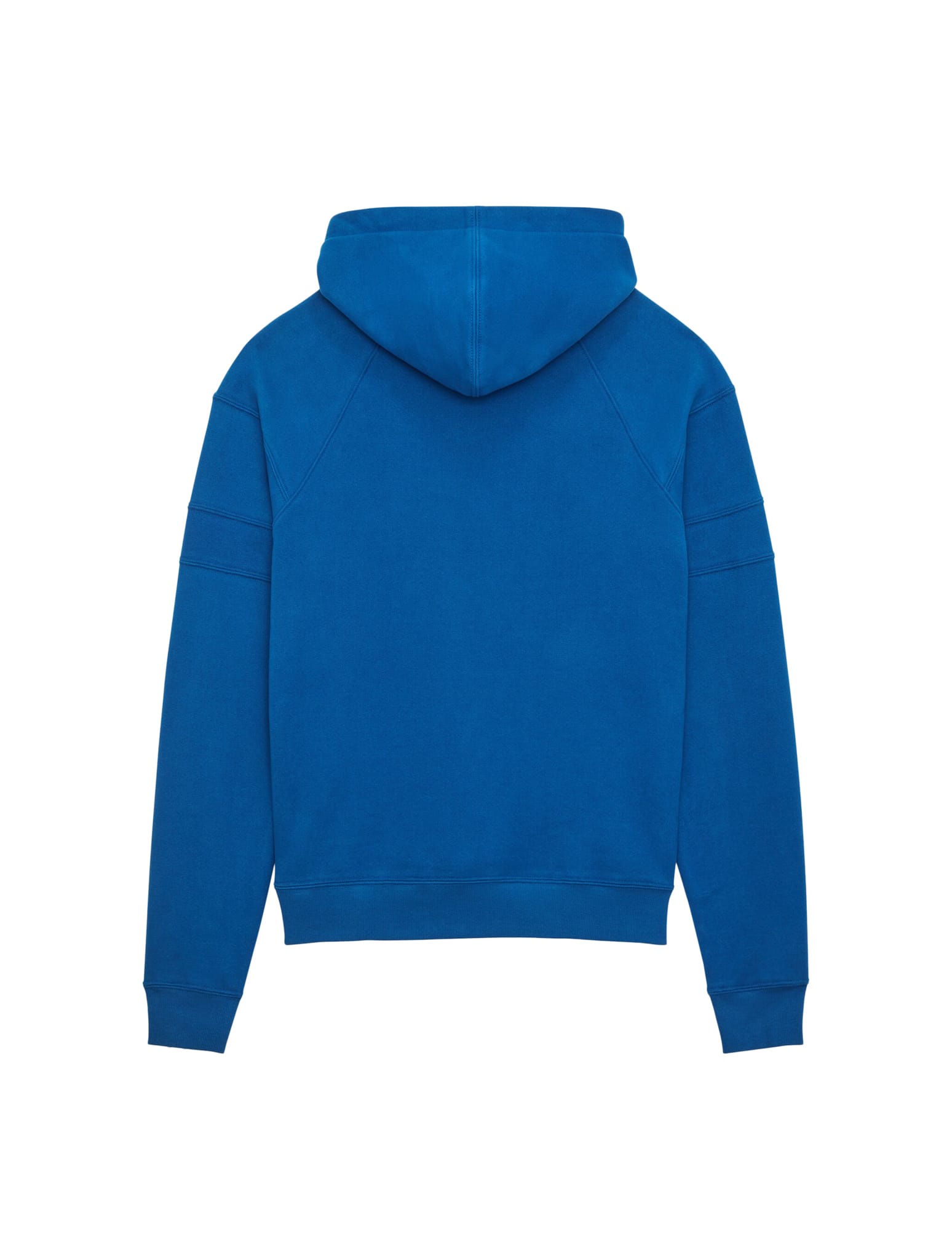 Shop Saint Laurent Embroidered Hoodie In Bleu