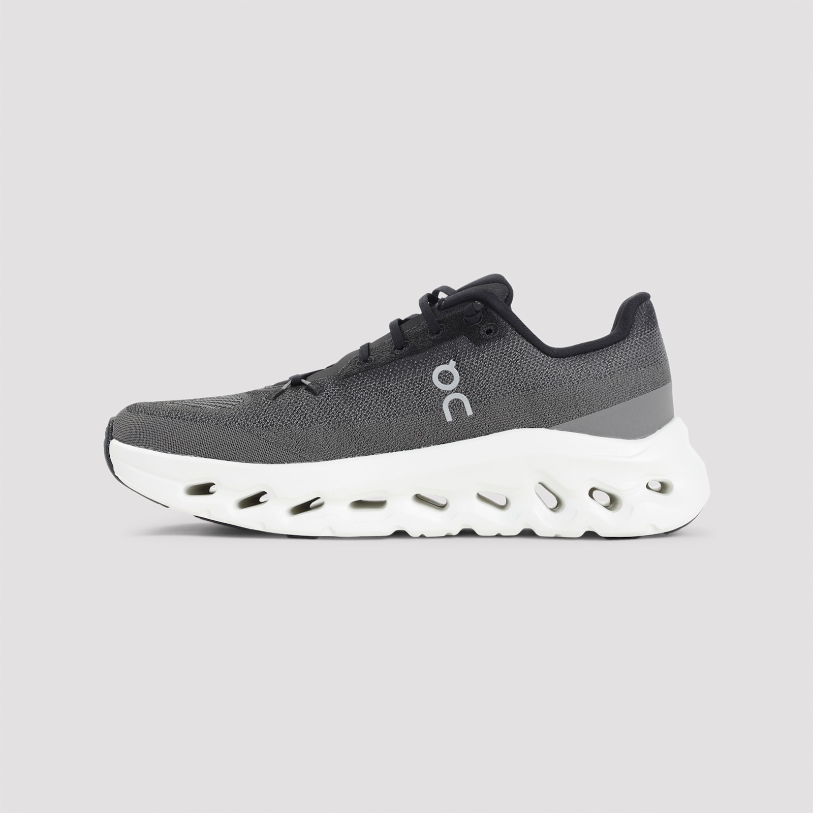 On Dark Grey Sneakers With Breathable Upper In Gray