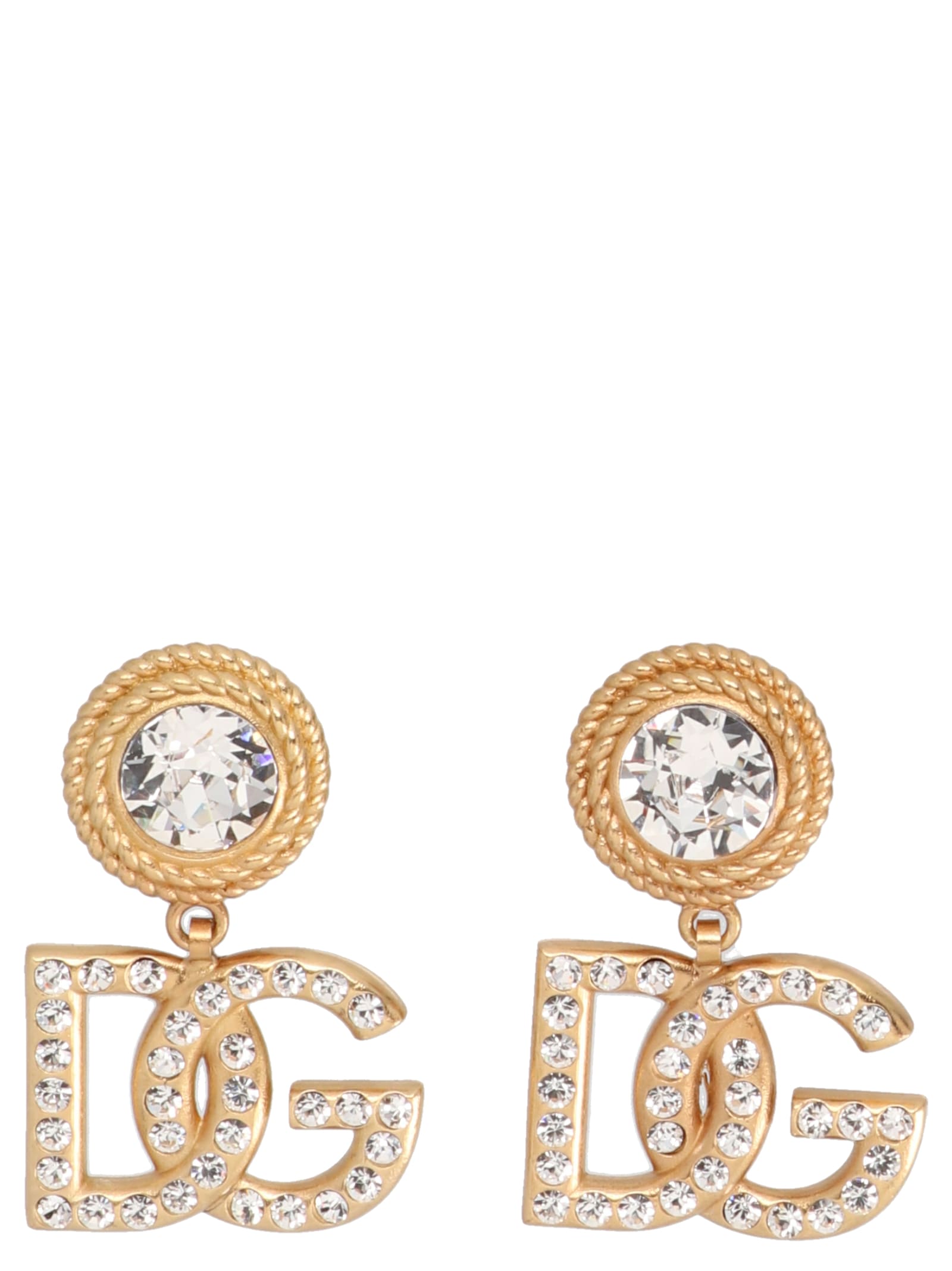 Dolce & Gabbana Diva Earrings In Gold