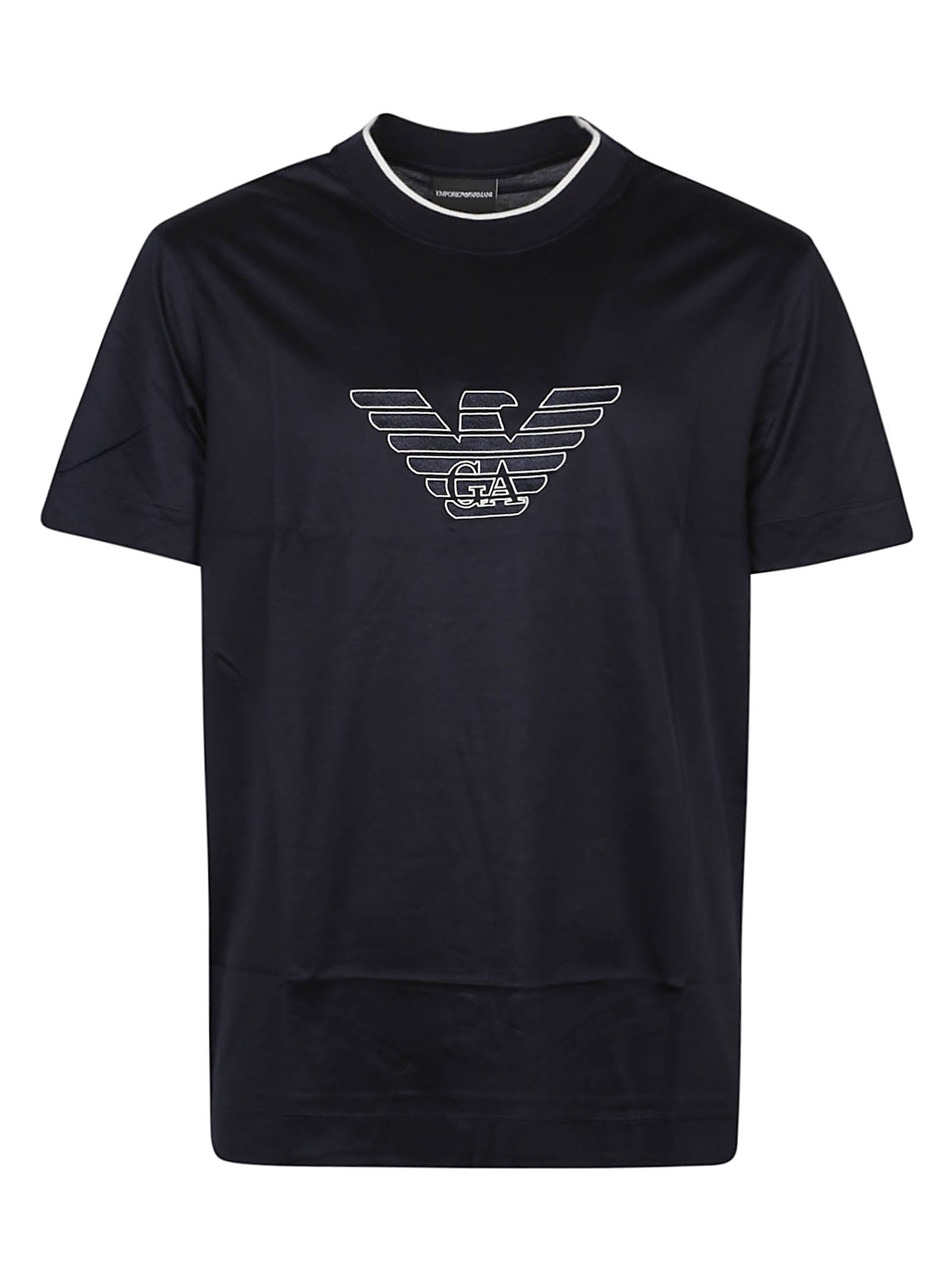 Emporio Armani T-shirt In Eagle Navy