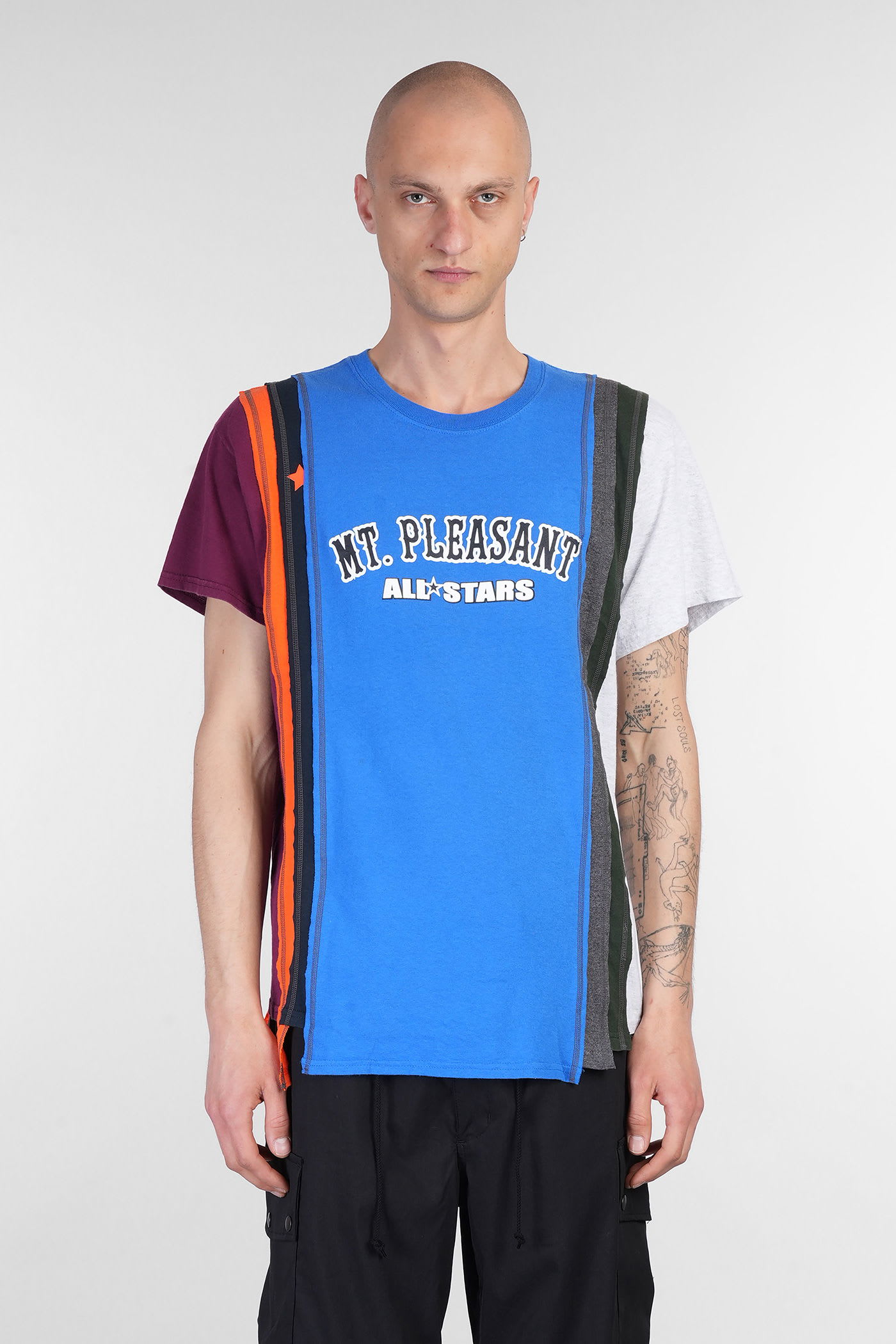 T-shirt In Blue Cotton