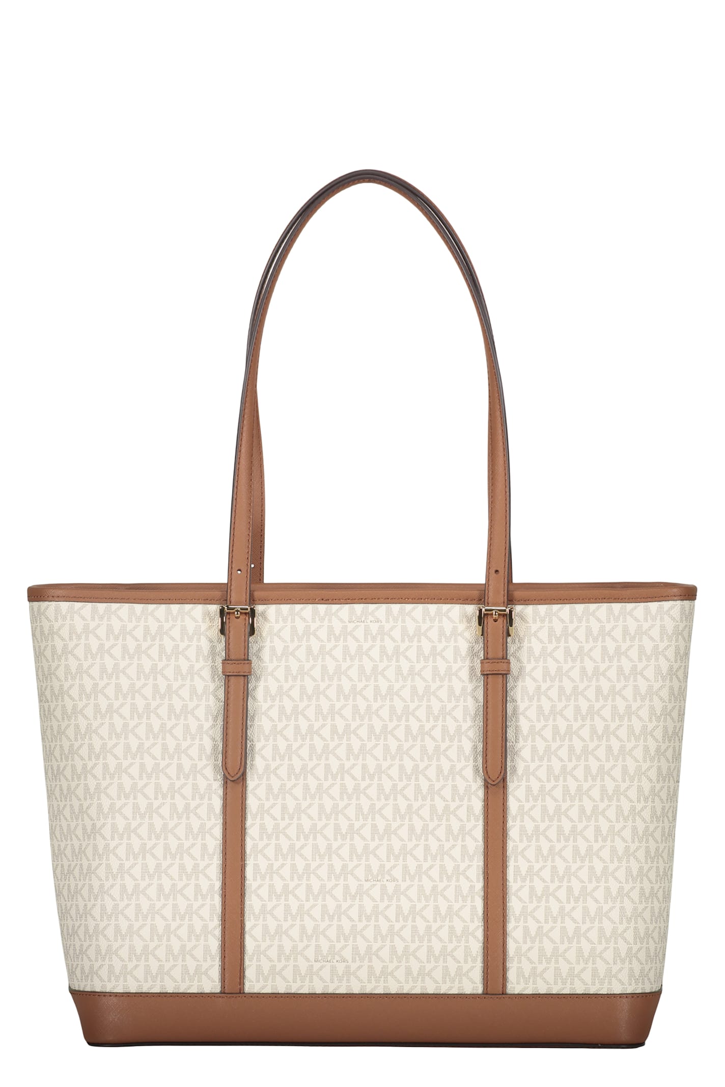 Michael Kors Logo Detail Tote Bag In White