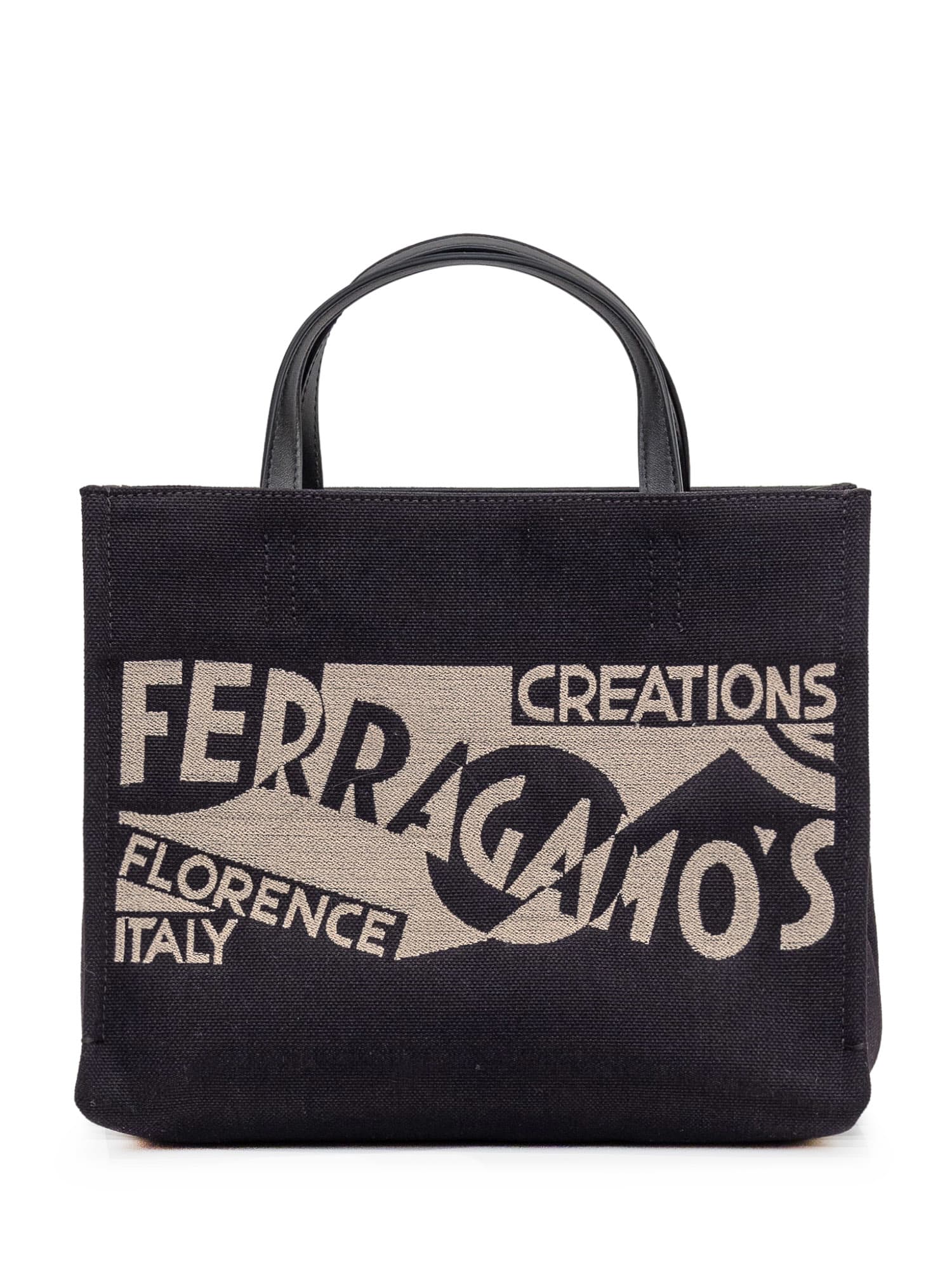 Shop Ferragamo Tote Bag In Nero