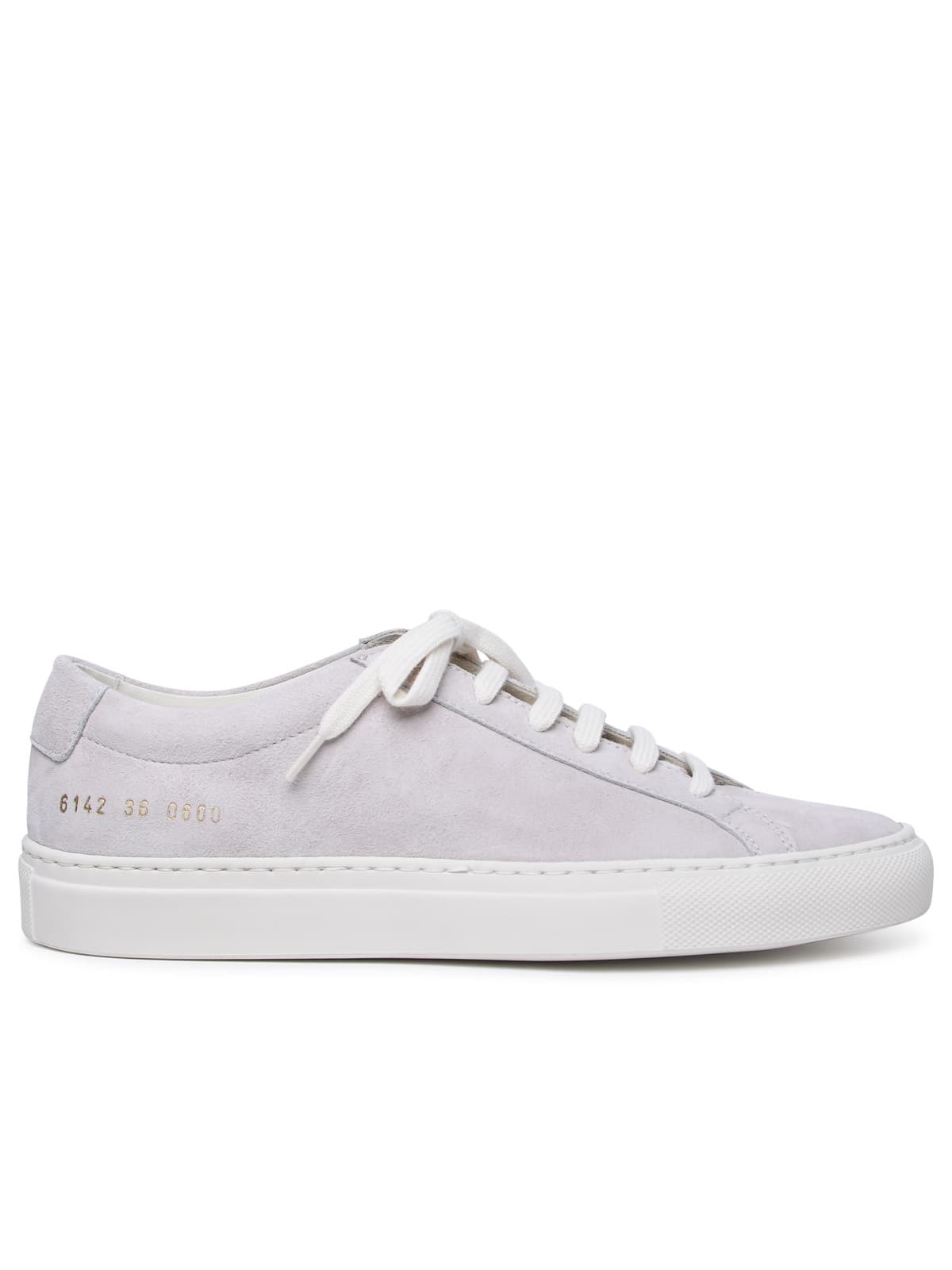 Shop Common Projects Contrast Achilles Suede Nude Sneakers In Pink