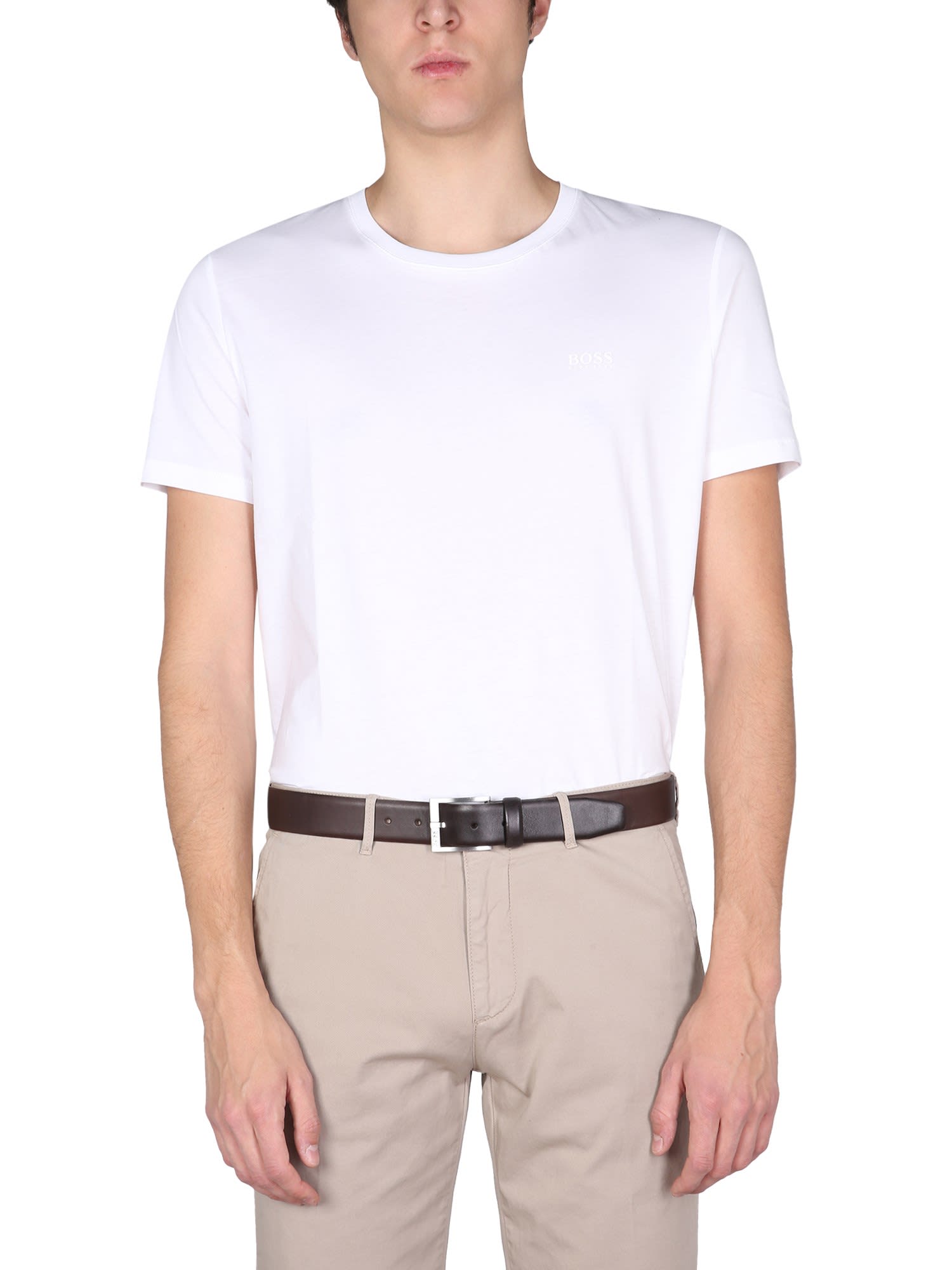 Hugo Boss T-shirt With Embroidered Logo