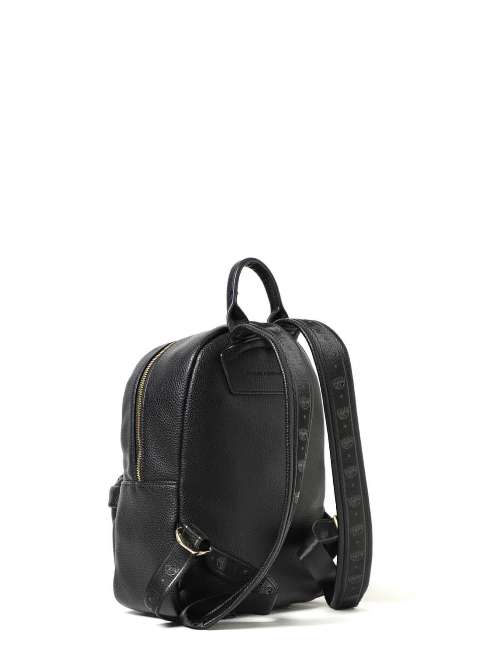 CHIARA FERRAGNI CHIARA FERRAGNI BLACK BACKPACK 