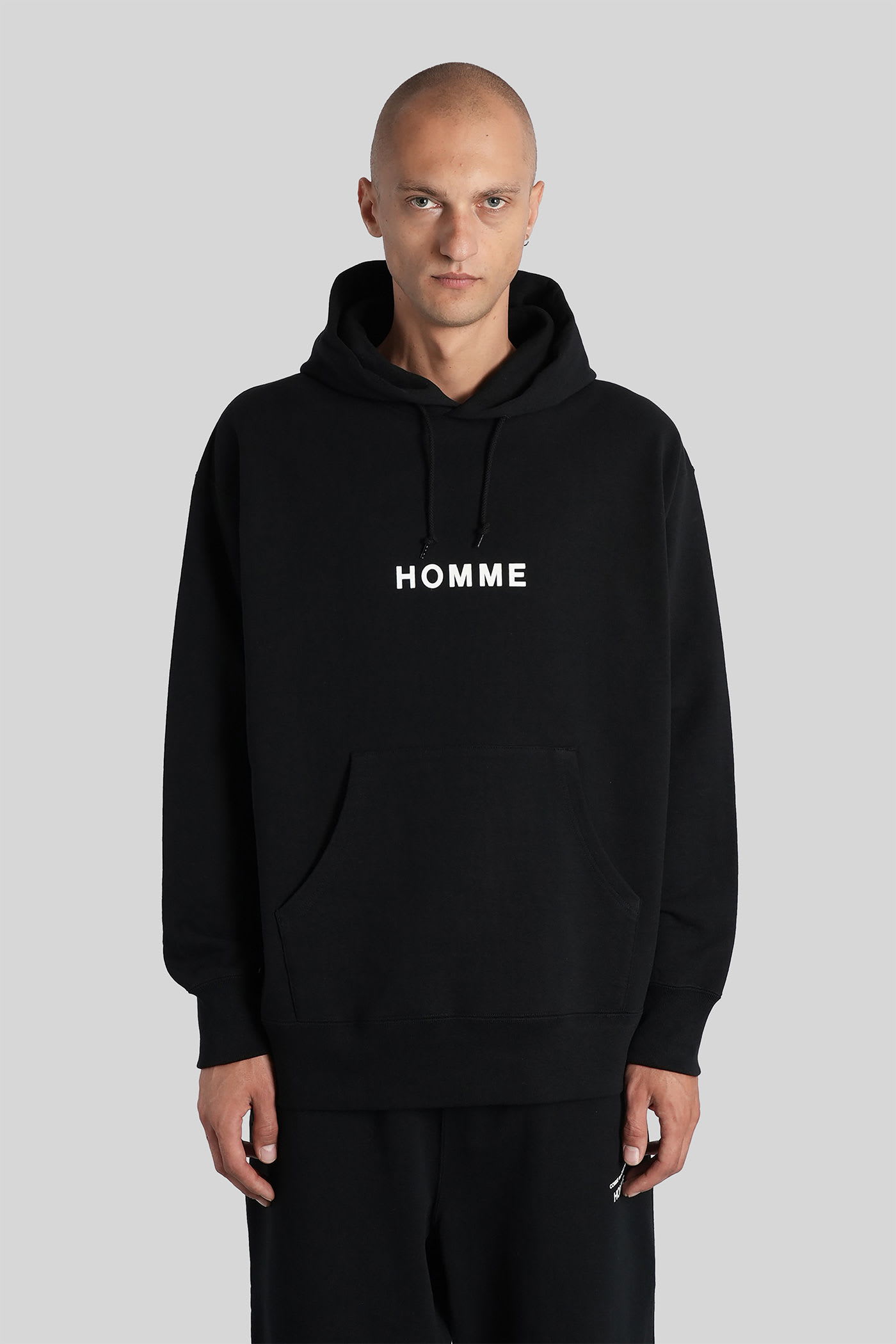 Comme Des Garçons Homme Deux Sweatshirt In Black Cotton In Black